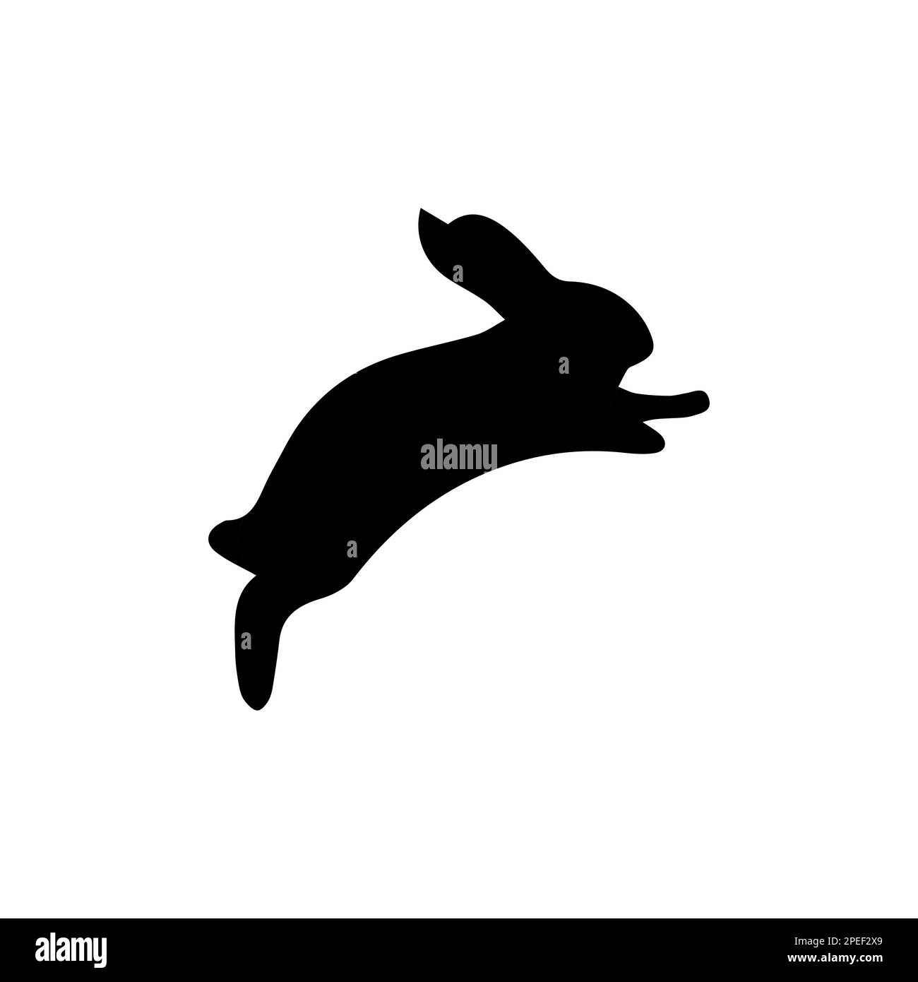 Rabbit icon, easter bunny animal symbol. Linear style sign for mobile