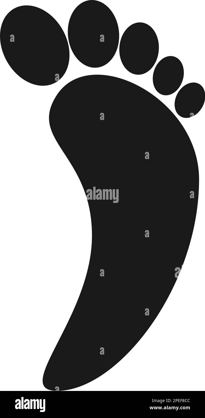 human footprint logo vektor illustration Stock Vector Image & Art - Alamy