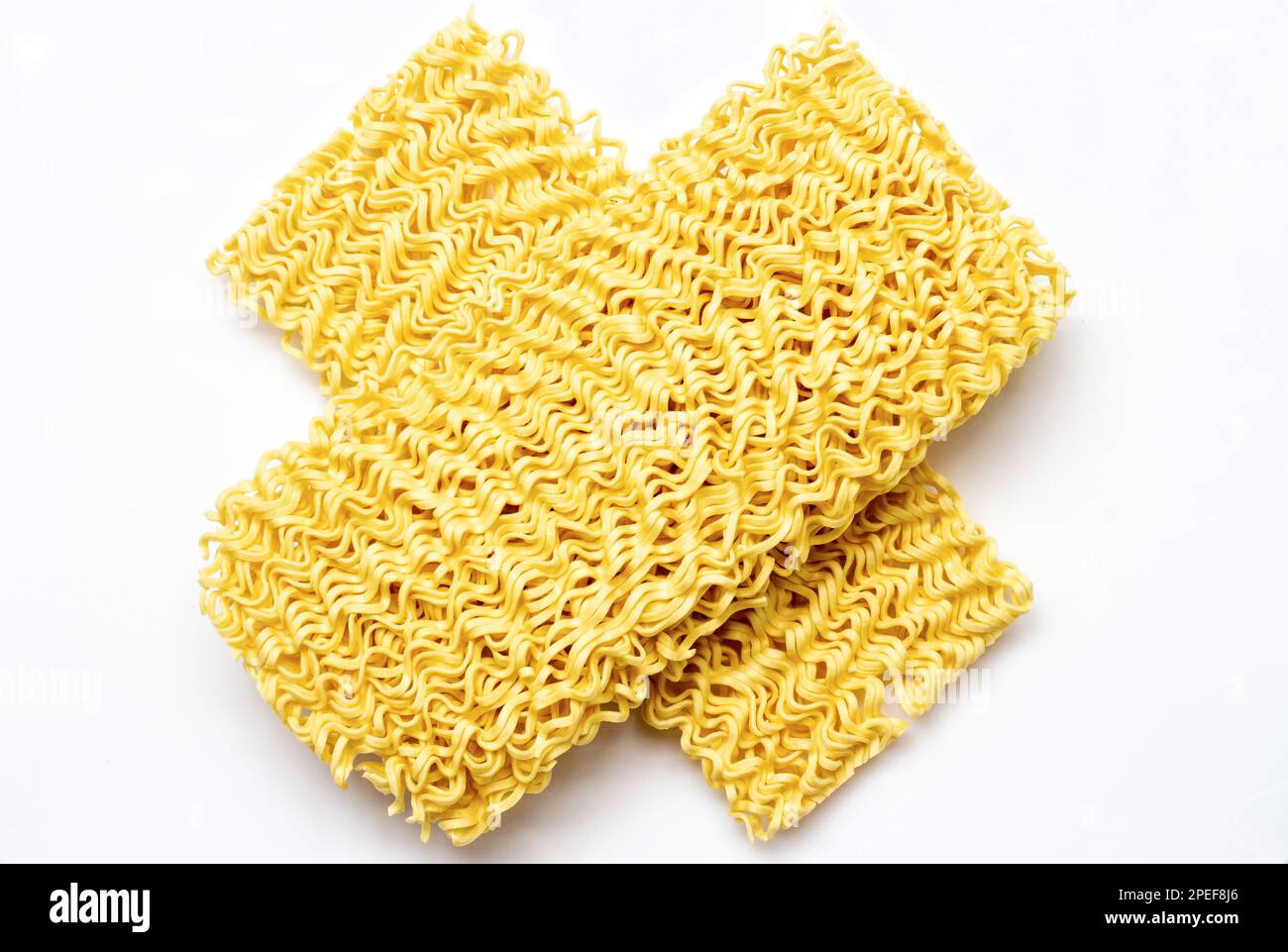 crossshaped noodles which illustrates not consuming too much instant