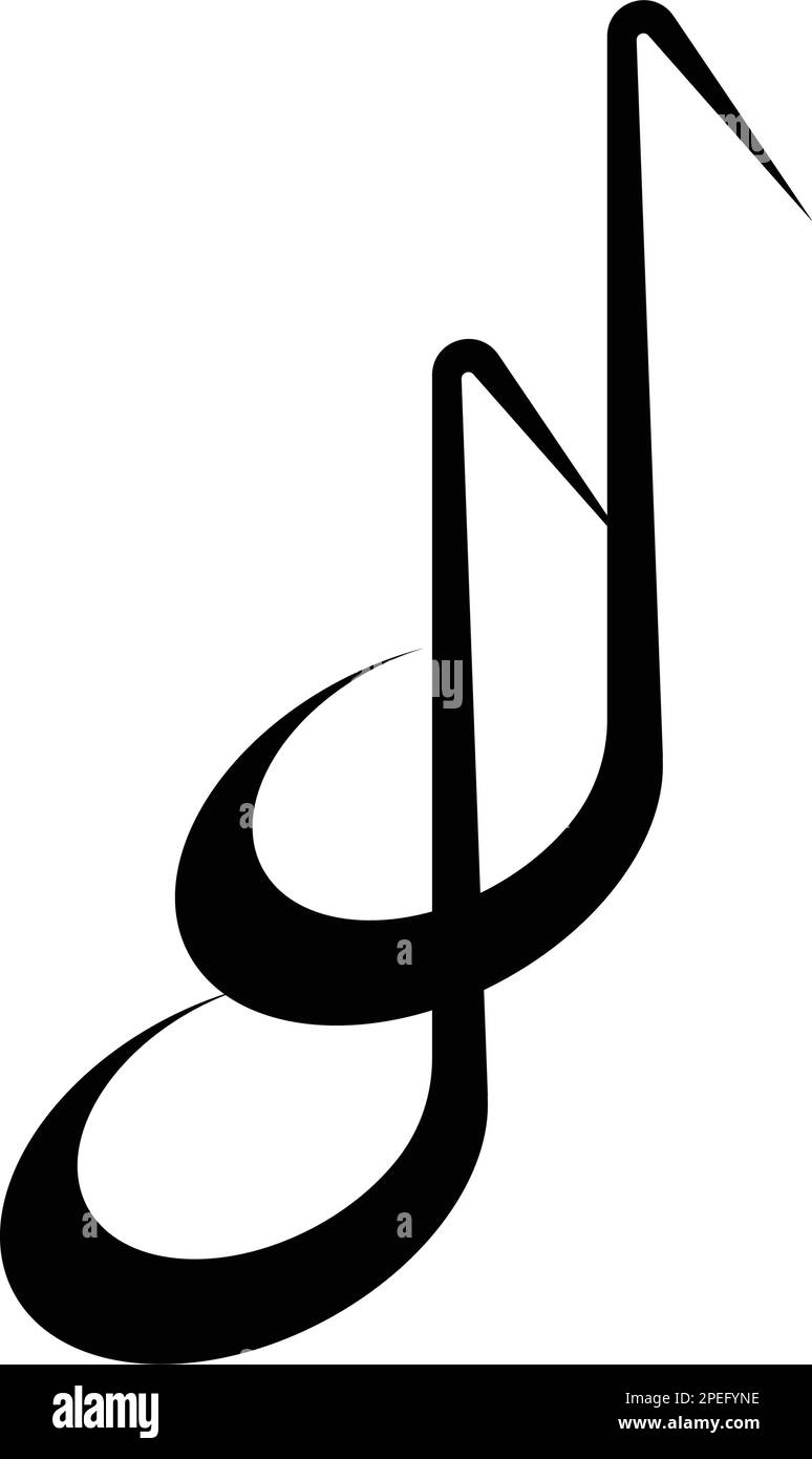 music note icon illustration design Stock Vector Image & Art - Alamy