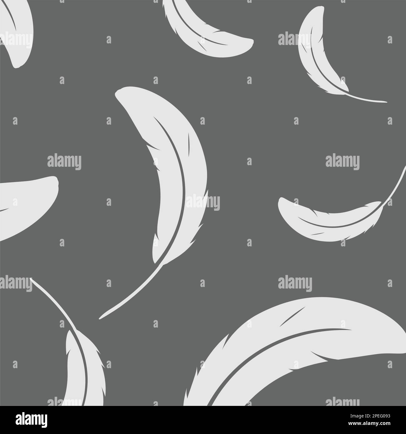 scattered feather background vektor illustration design Stock Vector