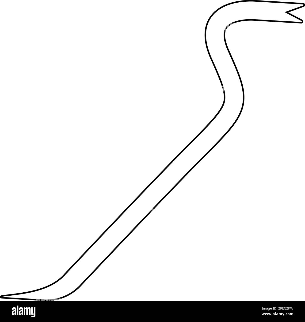 Crowbar icon. Crowbar symbol design from Construction collection