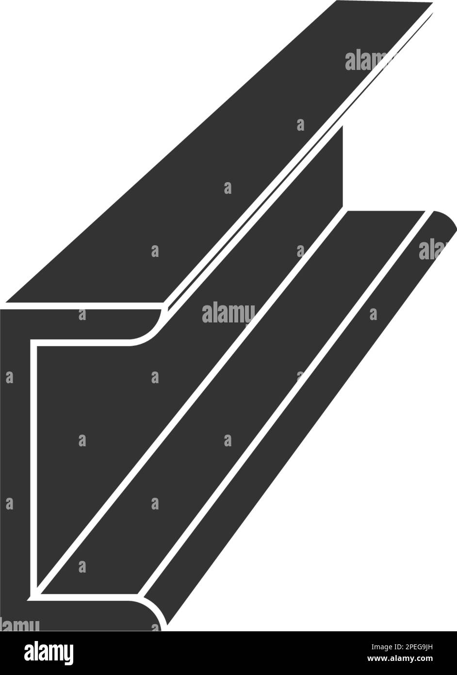 Steel product vector icon. I profile shape and long. That alloy of iron ...
