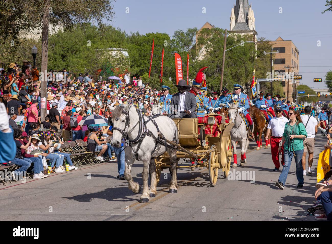 San Antonio, Texas, USA April 8, 2022 The Battle of the Flowers
