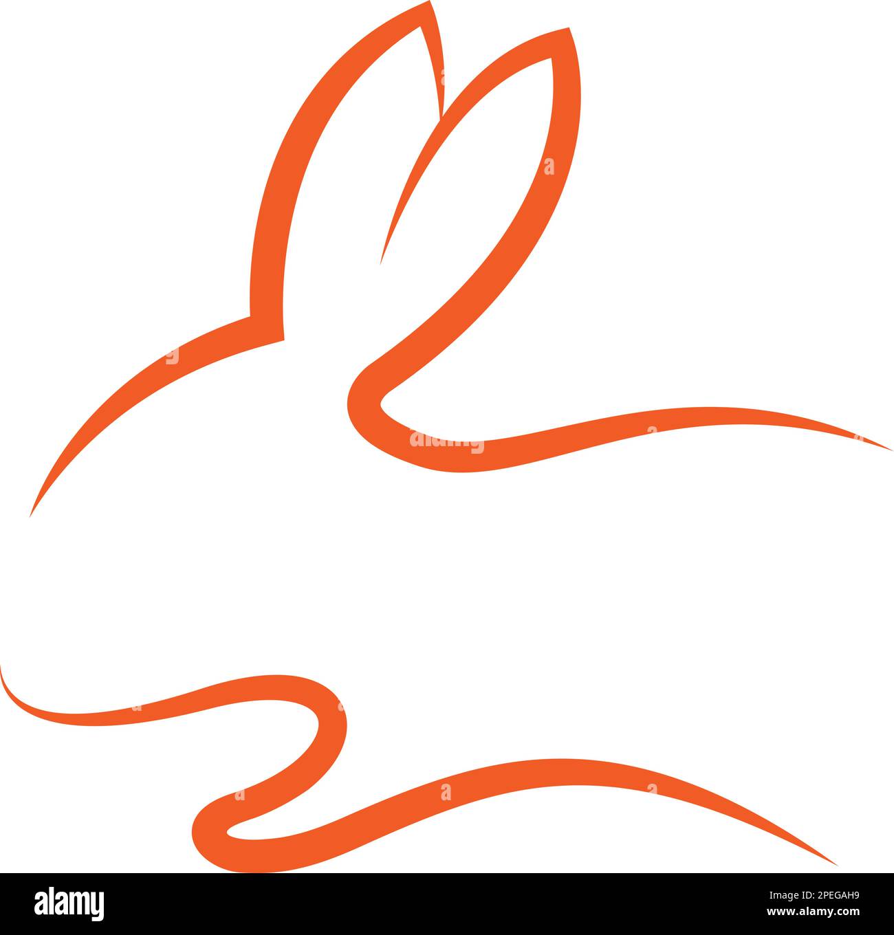 Simple And Elegant Rabbit Logo Vector Template Stock Vector Image Art simple-and-elegant-rabbit-logo-vector-template-stock-vector-image-art