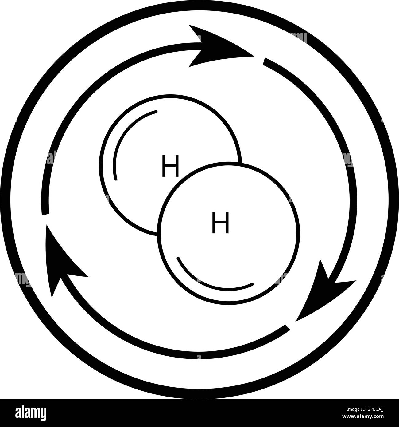 simple hydrogen logo illustration design Stock Vector Image & Art - Alamy