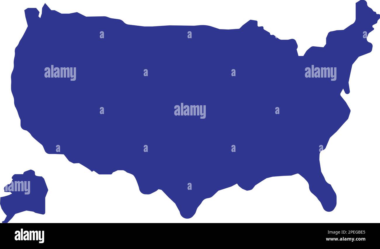 map united status logo illustration design Stock Vector