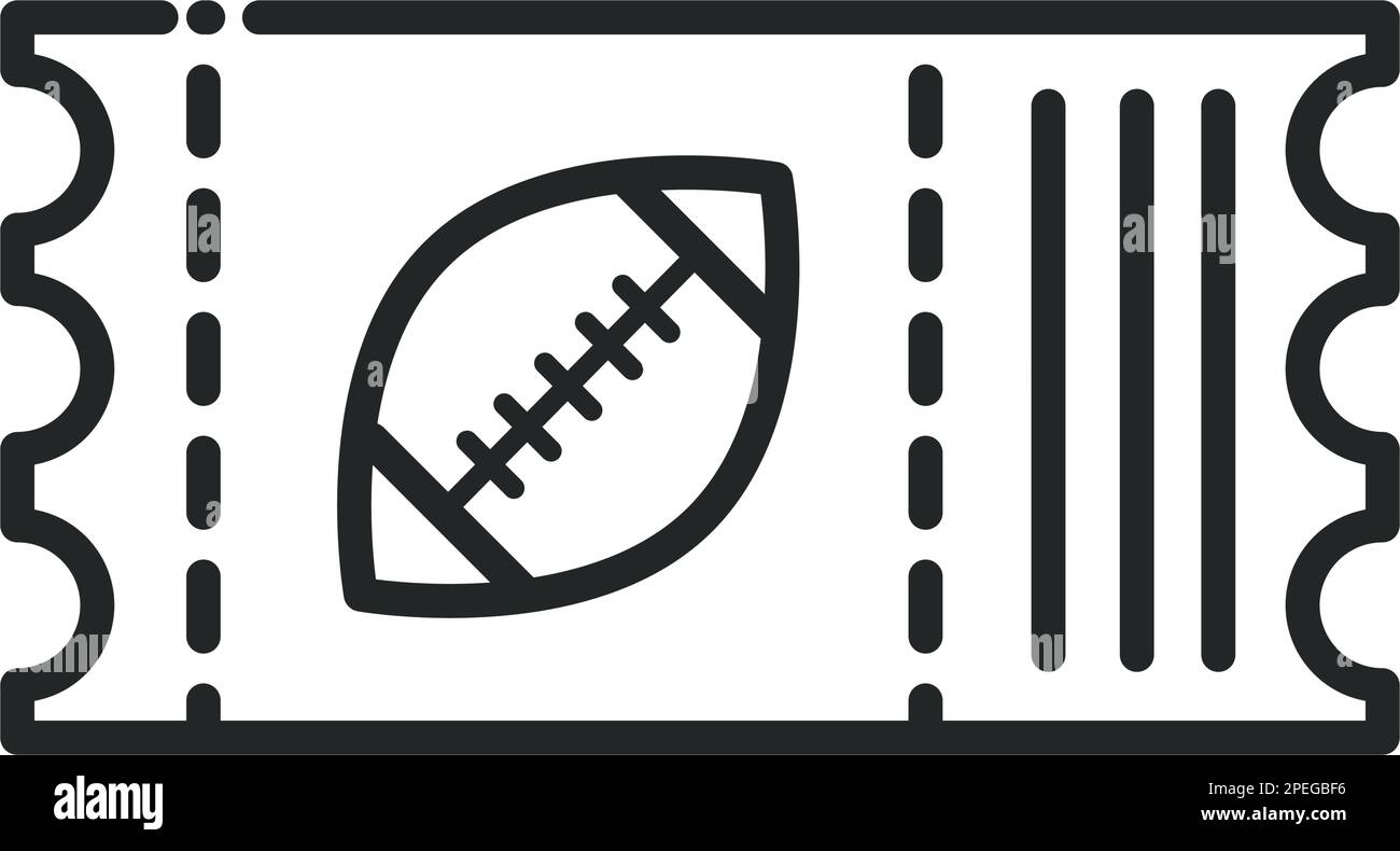 ticket american football Stock Vector Image & Art - Alamy