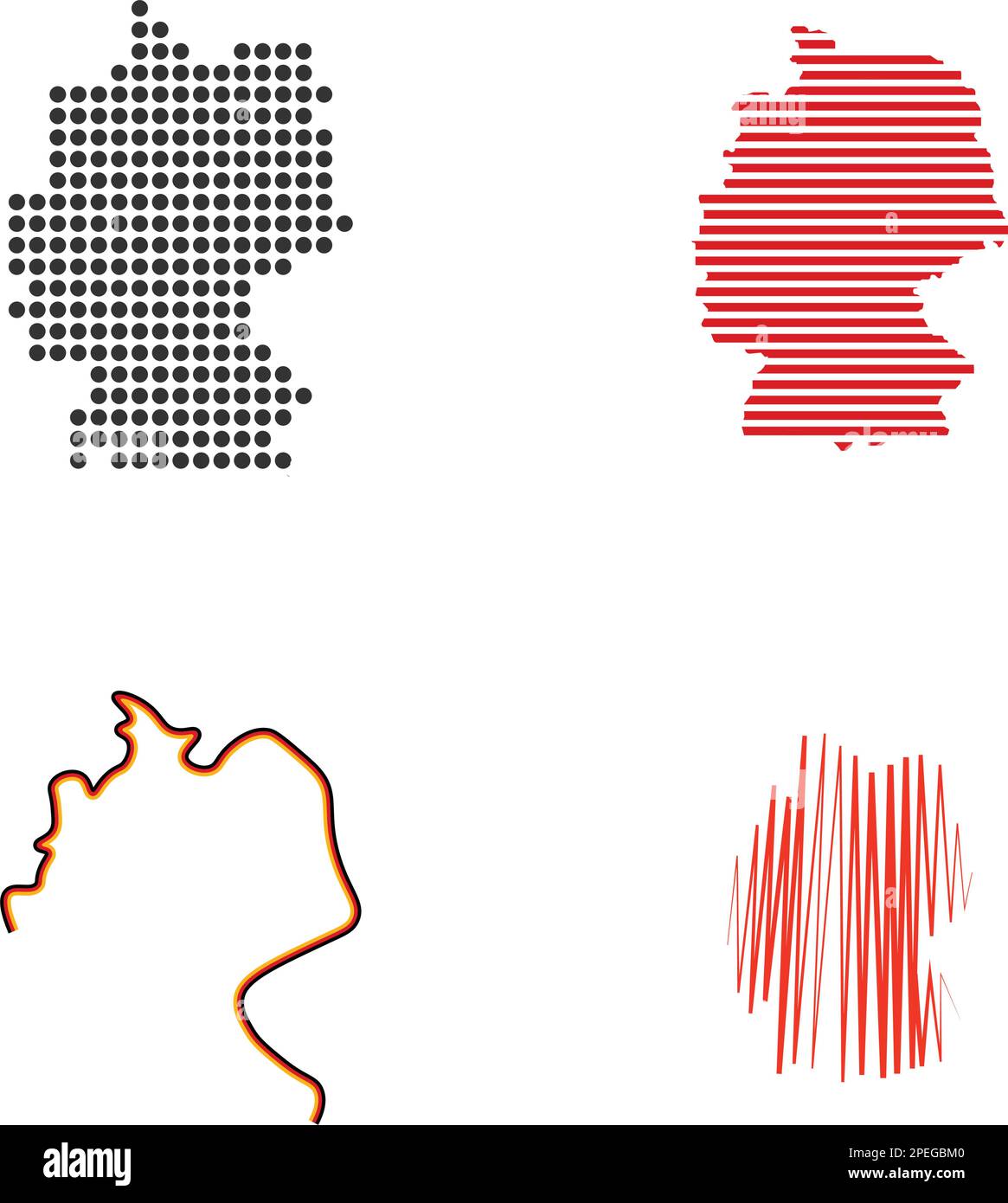 german map logo illustration design - German Map Logo Illustration Design 2PEGBM0 