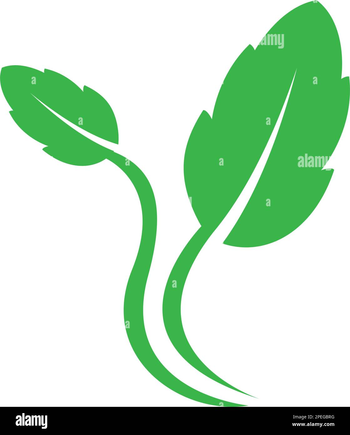 leaf logo icon vektor illustration design Stock Vector Image & Art - Alamy