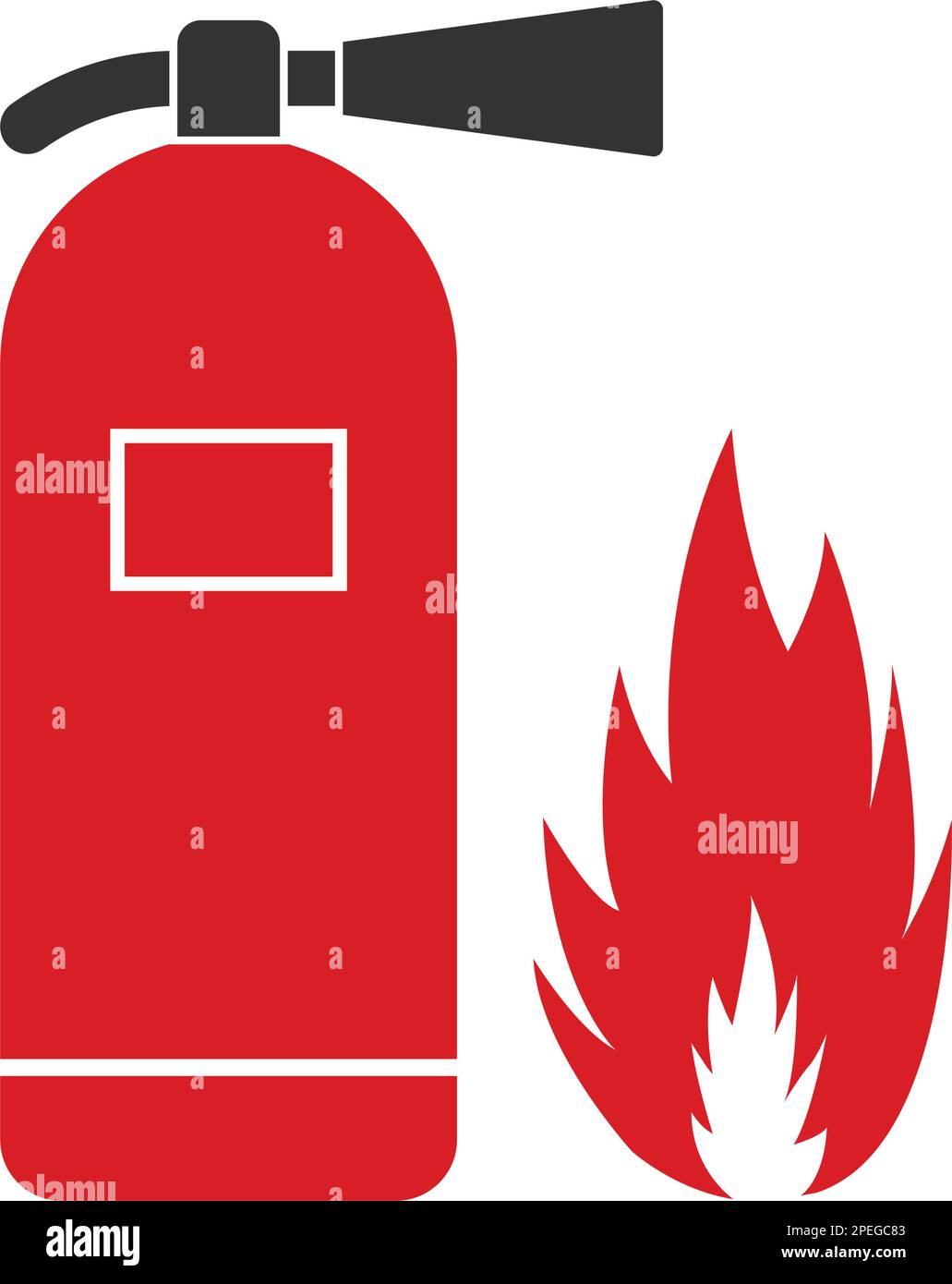 fire extinguisher logo vector icon template Stock Vector Image & Art