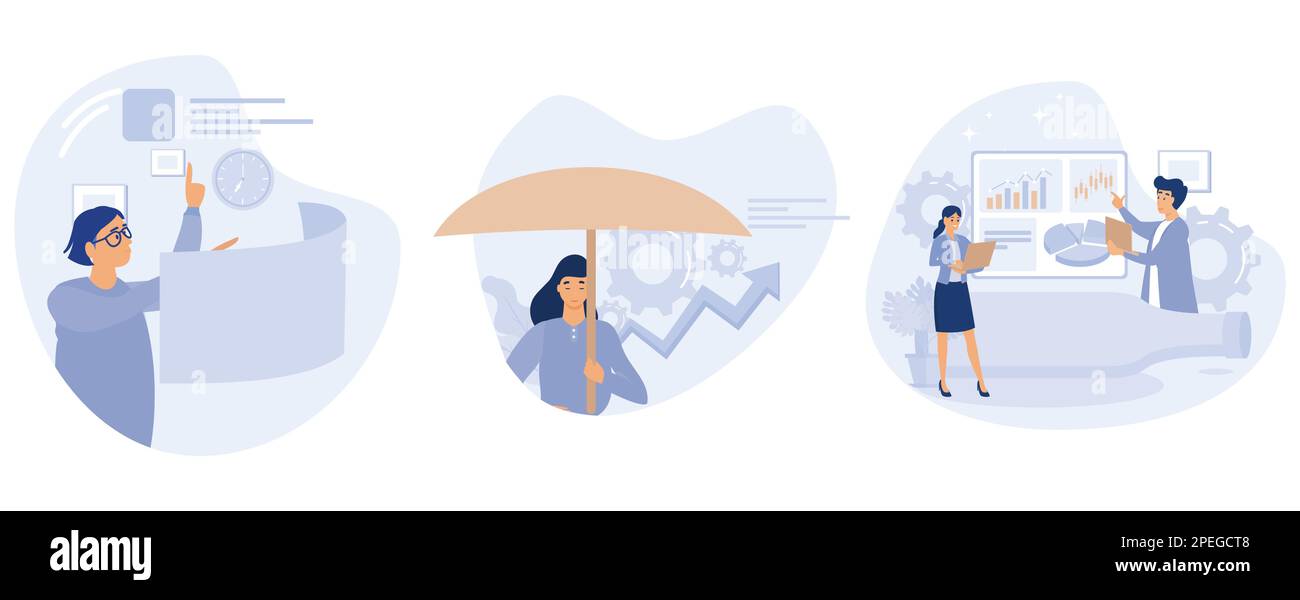 Project planning concept, Project and risk management, bottleneck ...