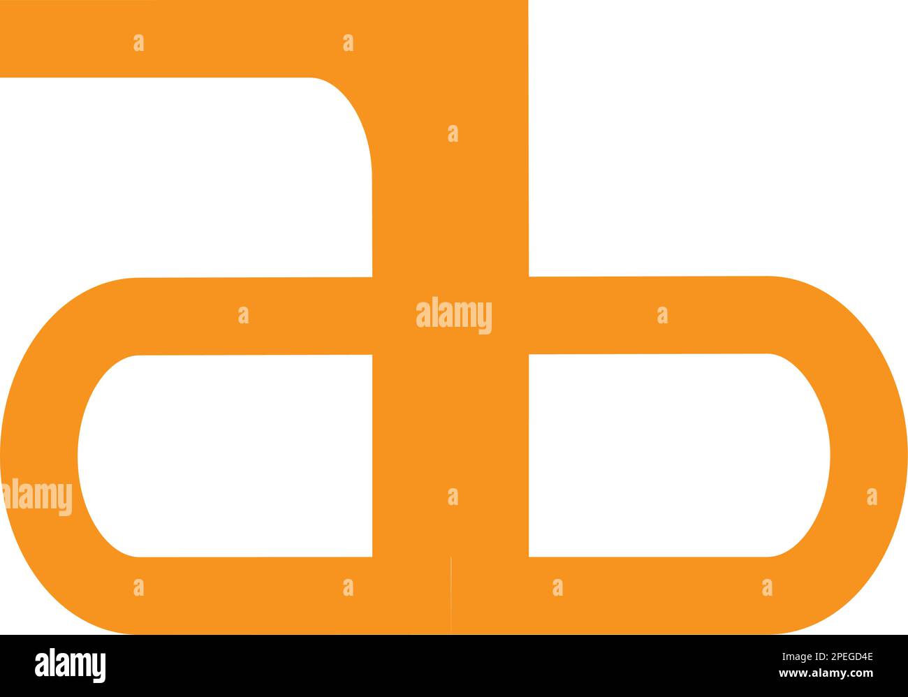 alphabet letters icon logo AB vektor template Stock Vector Image & Art ...