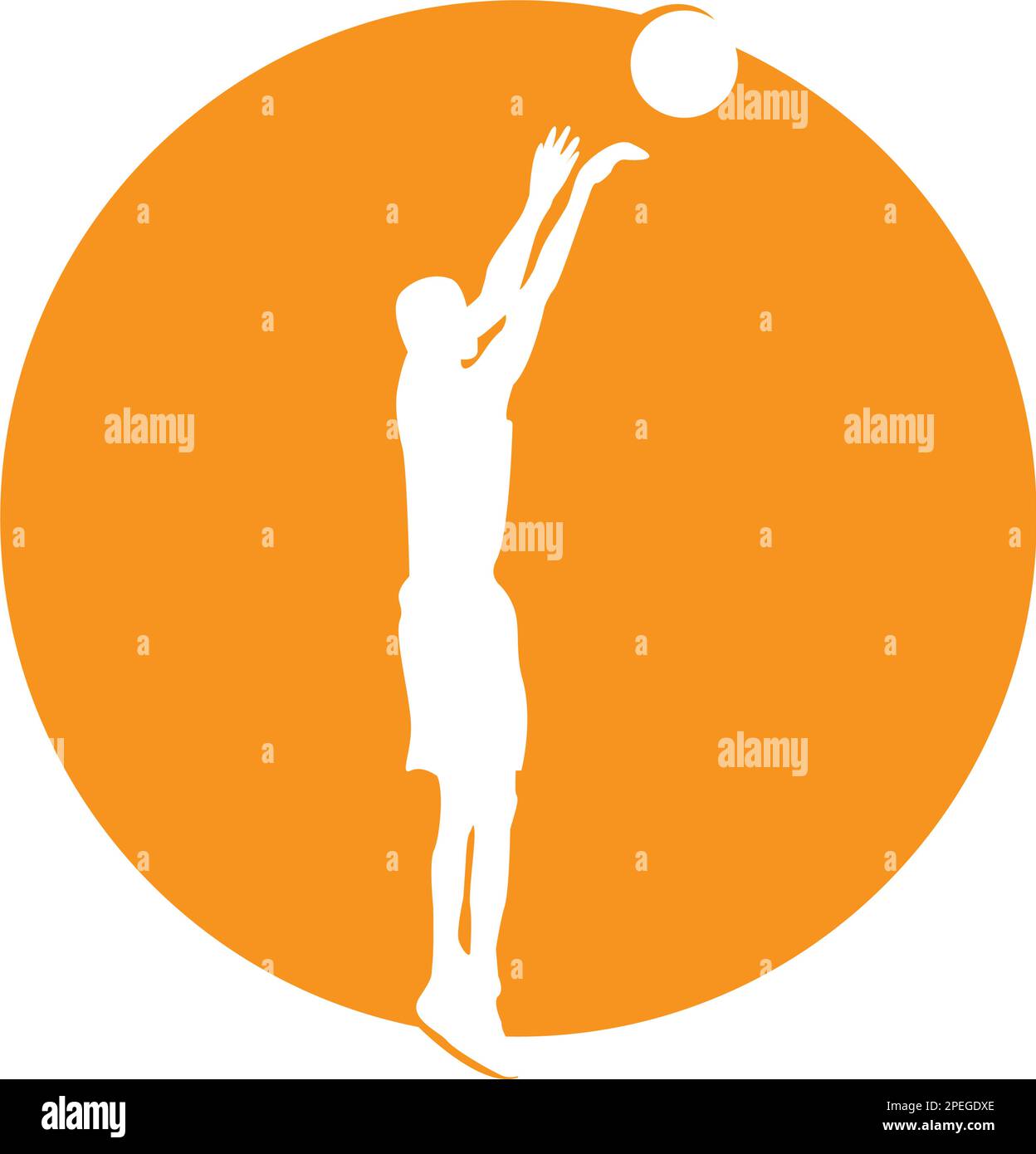 basketball dribbling logo vector illustration design Stock Vector