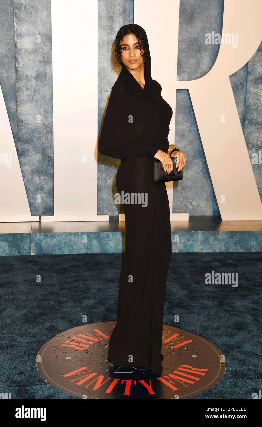 BEVERLY HILLS, CALIFORNIA - MARCH 12: Imaan Hammam attends the 2023