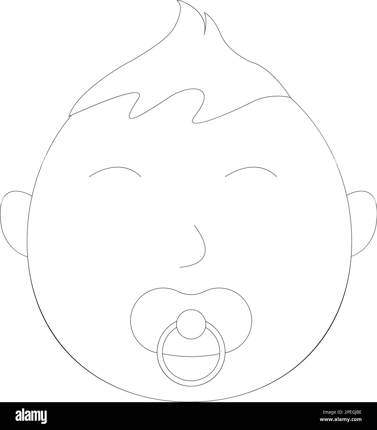 simple baby head logo vector template Stock Vector Image & Art - Alamy