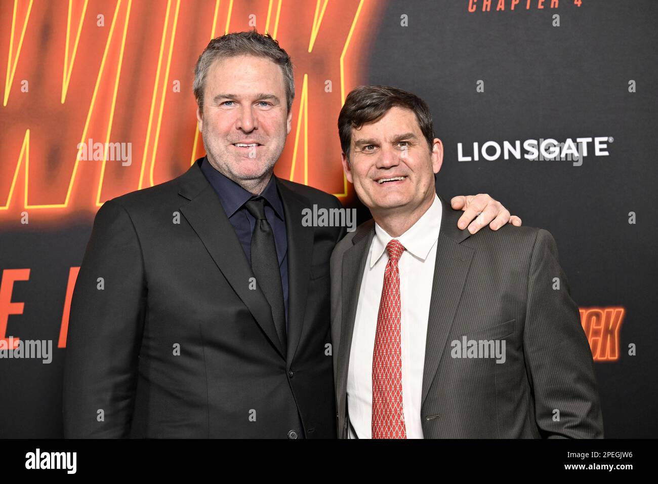 Basil Iwanyk, left, and Jason Constantine attend a special screening of