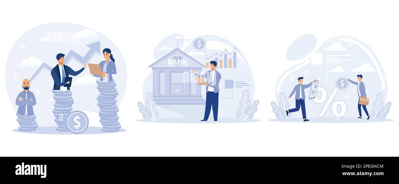 Money distribution concept, inequality, government spending