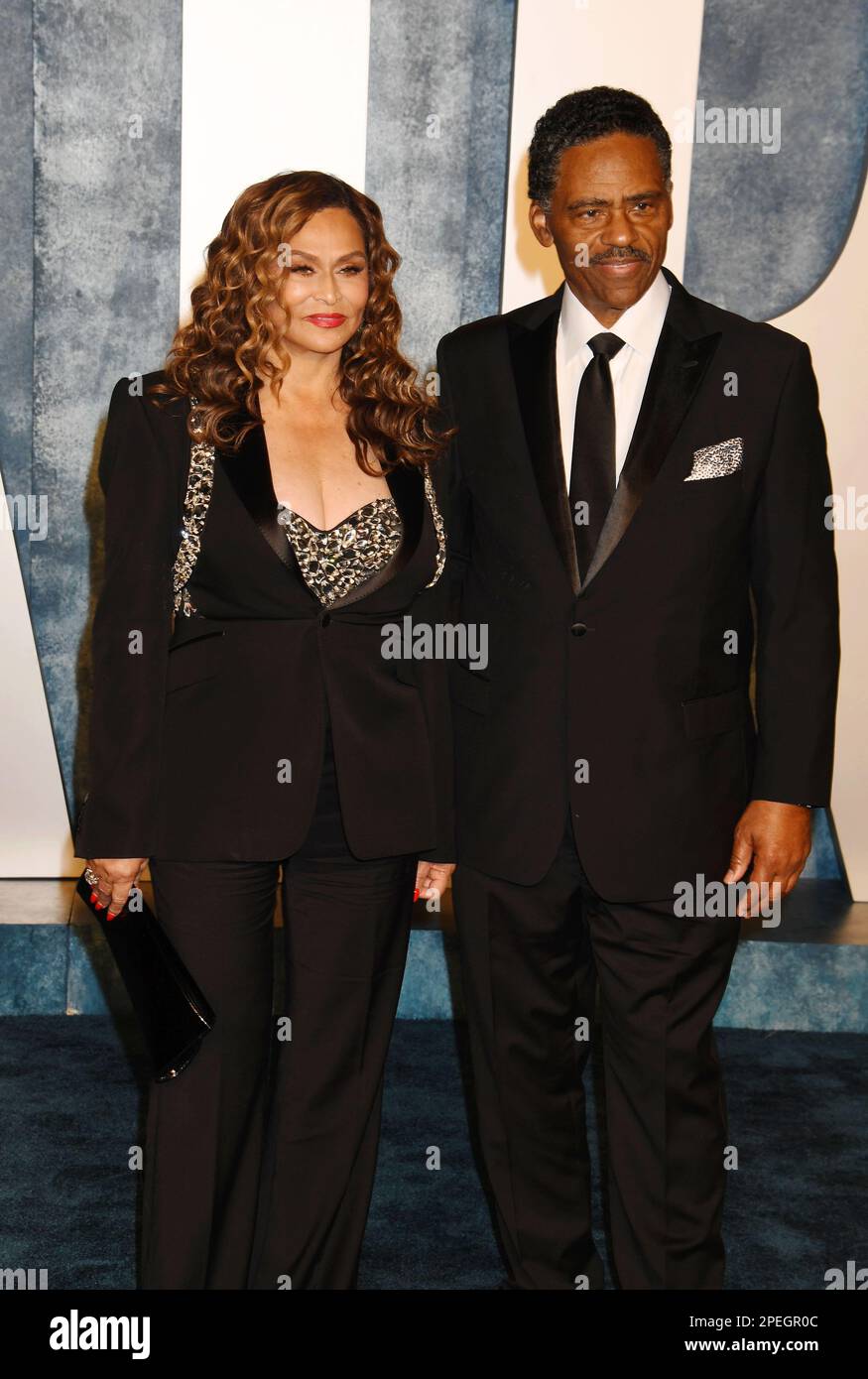 BEVERLY HILLS, CALIFORNIA MARCH 12 (LR) Tina Knowles and Richard