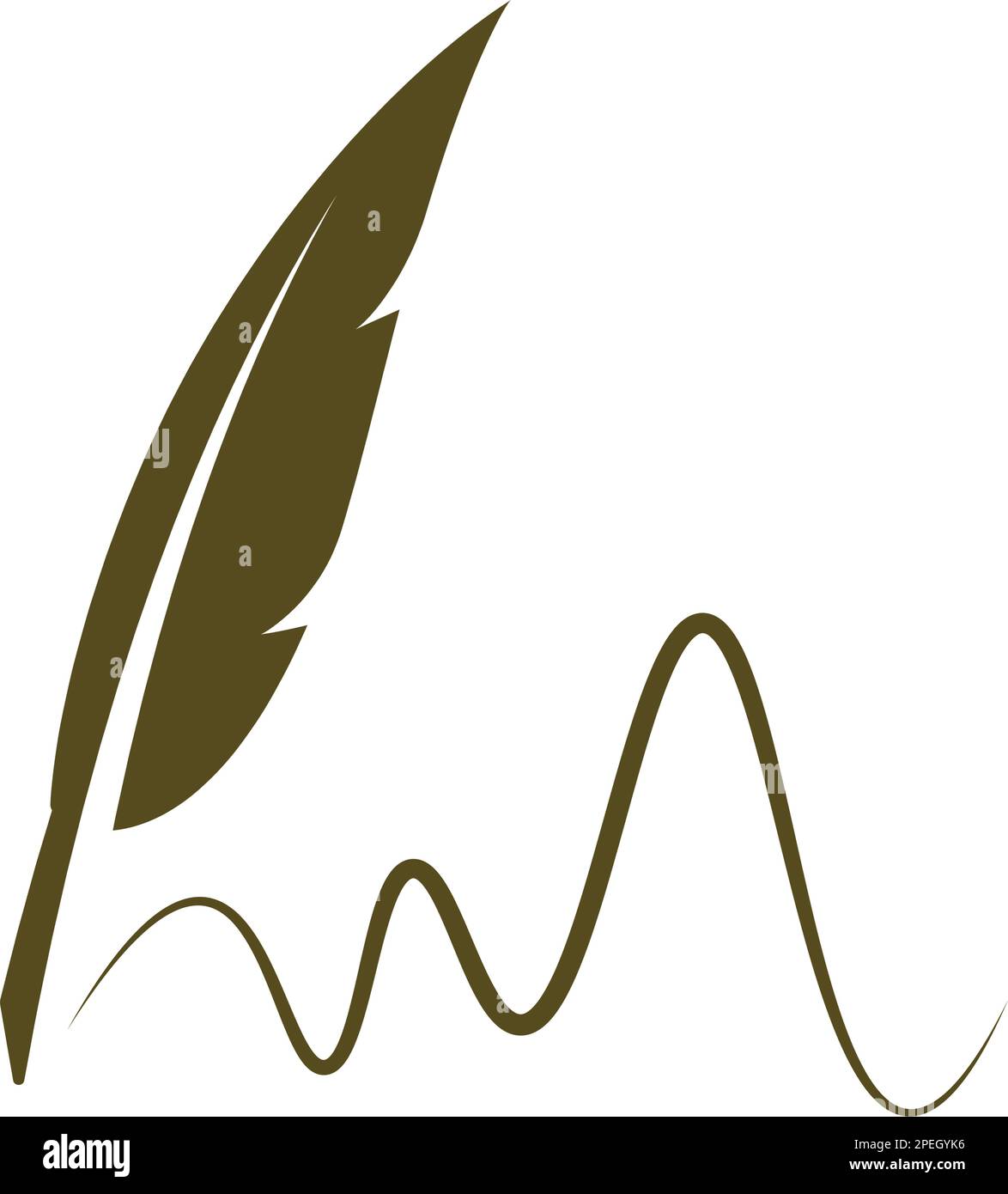 quill pen icon.classic stationery illustration Stock Vector Image & Art