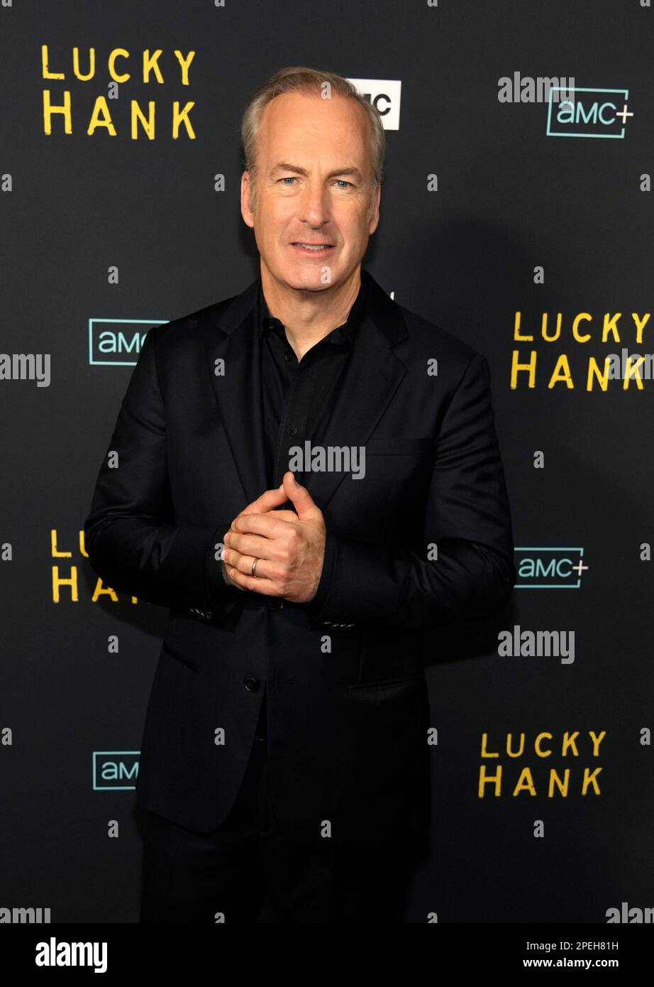 Bob Odenkirk poses at the premiere of the AMC television series "Lucky Hank," Wednesday, March