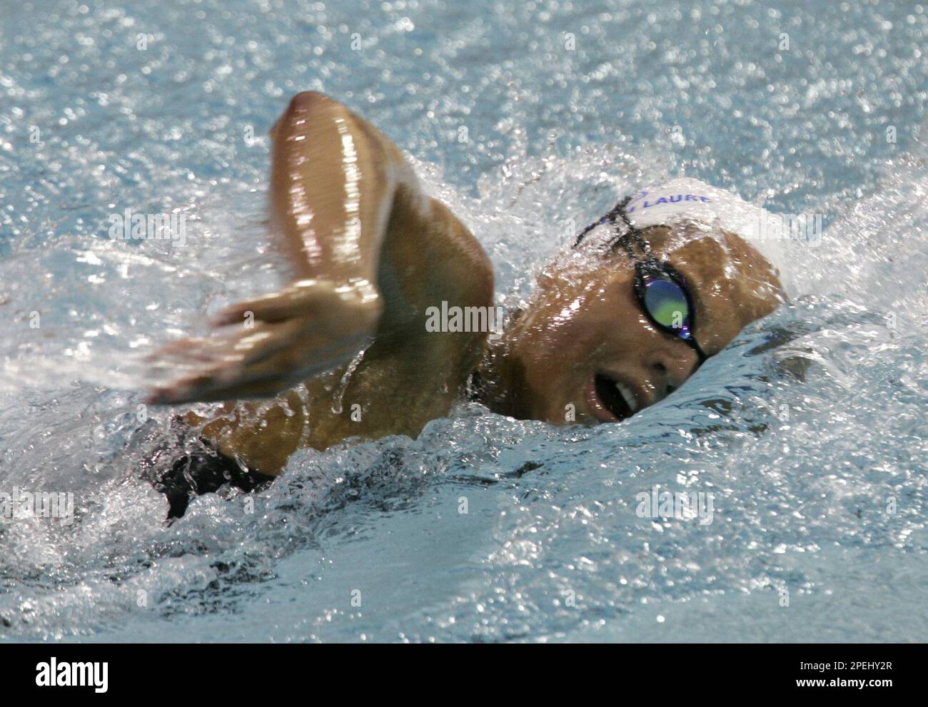 ** FILE ** Olympic champion Laure Manaudou of France swims in the 800