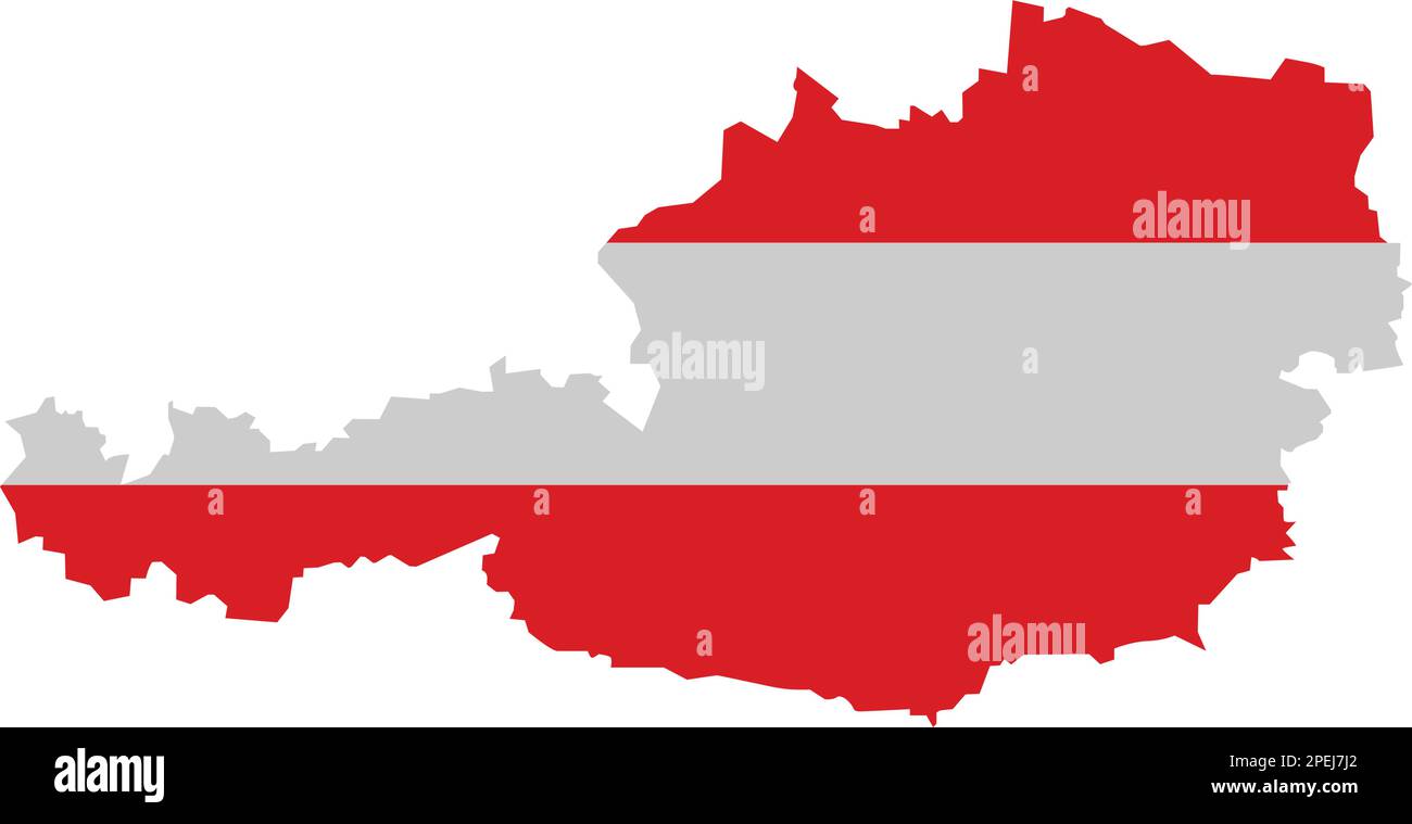 austria map logo illustration design Stock Vector
