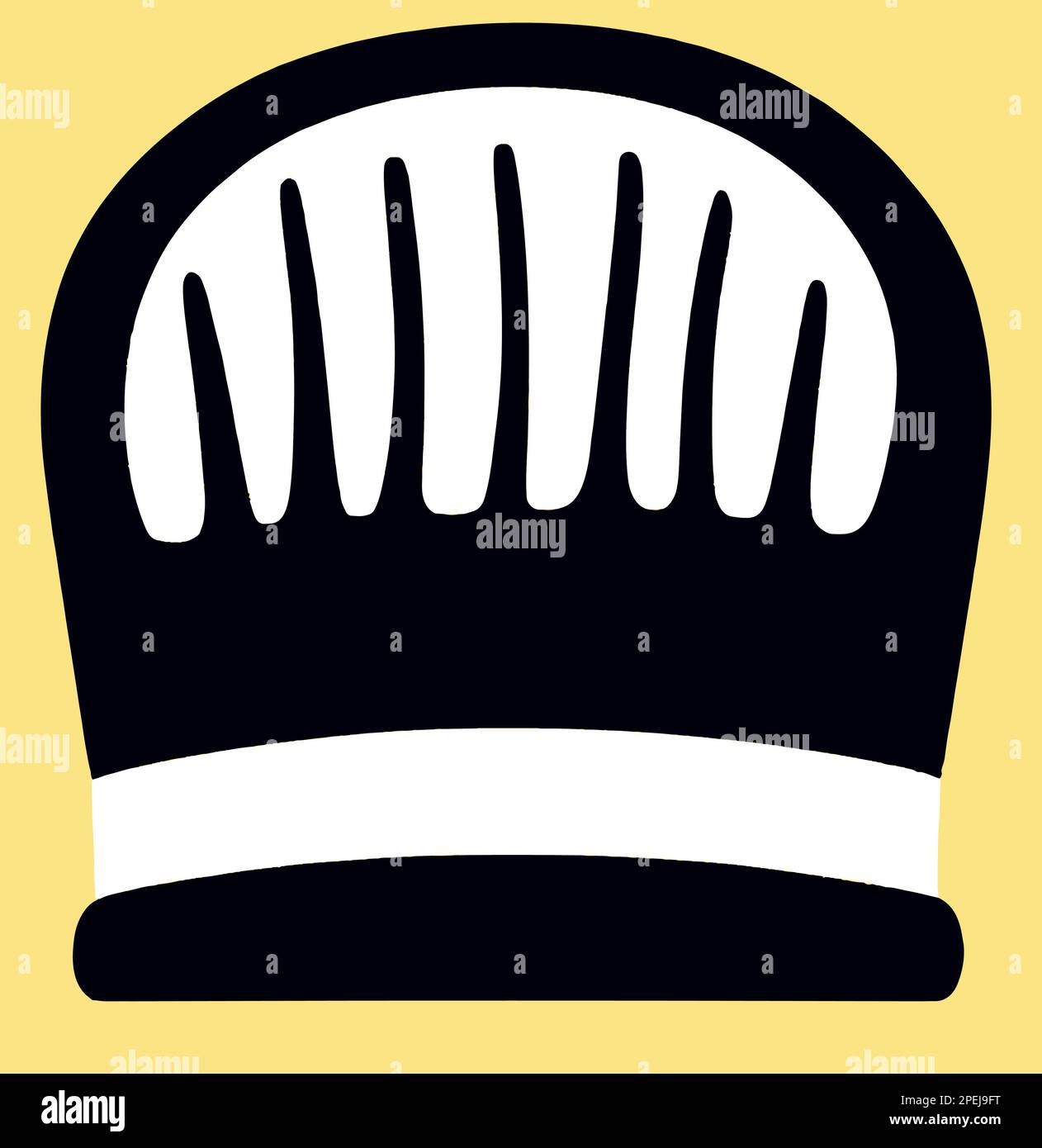 Illustration Of A Chef Hat On A Background With Space Stock Vector