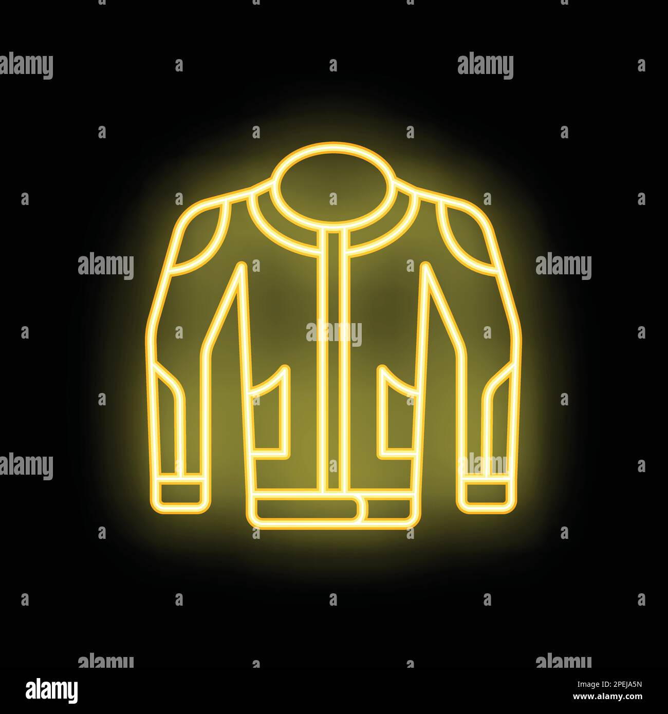 Safety jacket icon outline vector. Men biker. Race fashion neon color
