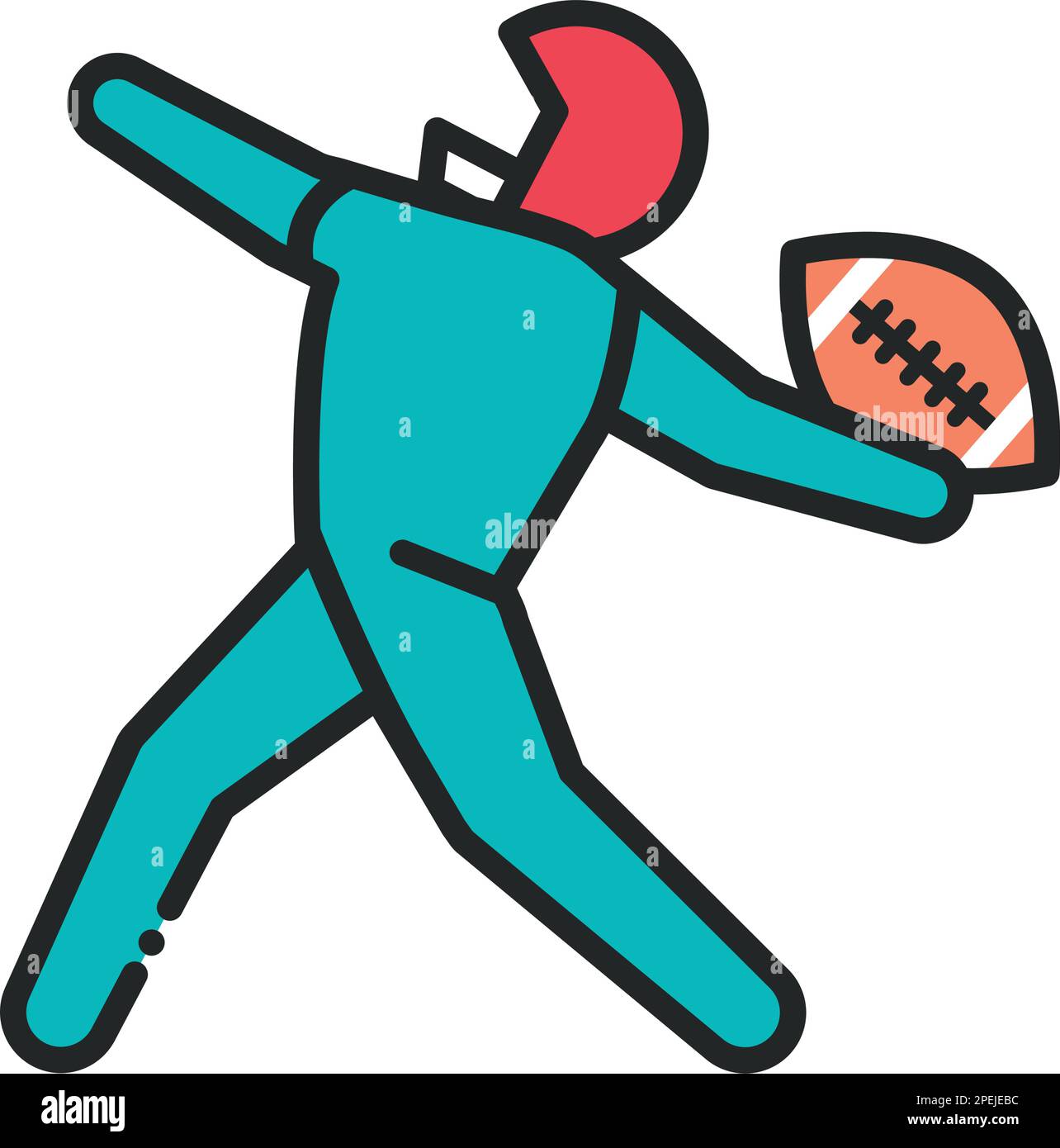 Action full length football Stock Vector Images - Alamy