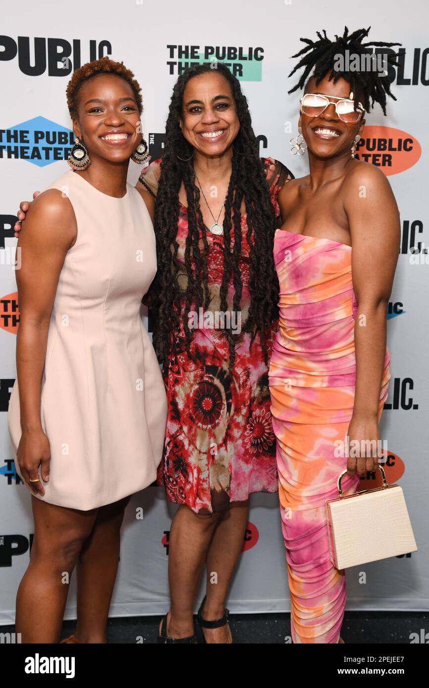 New York, USA. 15th Mar, 2023. Morgan McGhee, Suzan-Lori Parks and