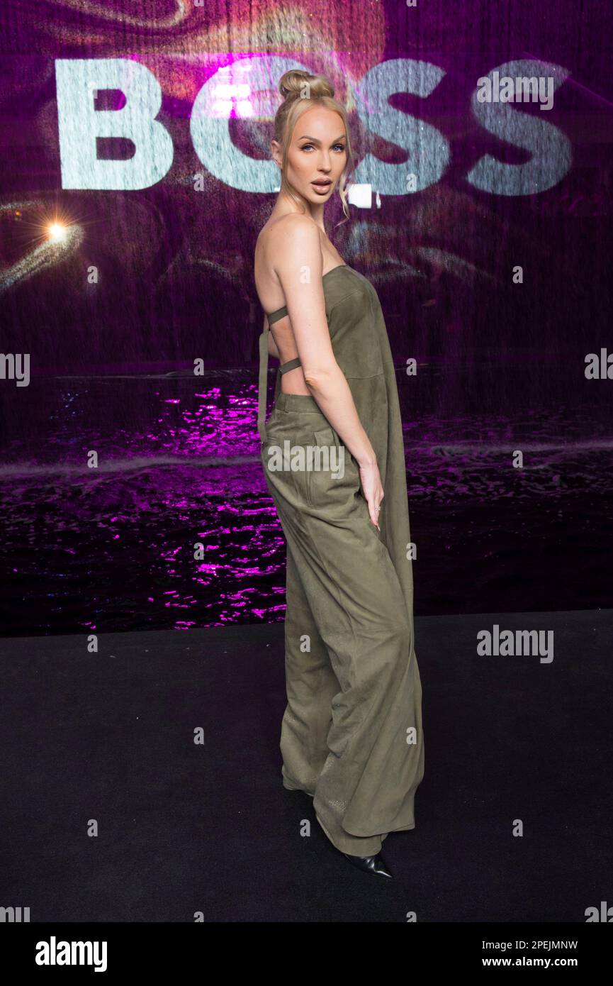 Christine Quinn attends the Boss Spring/Summer 2023 collection