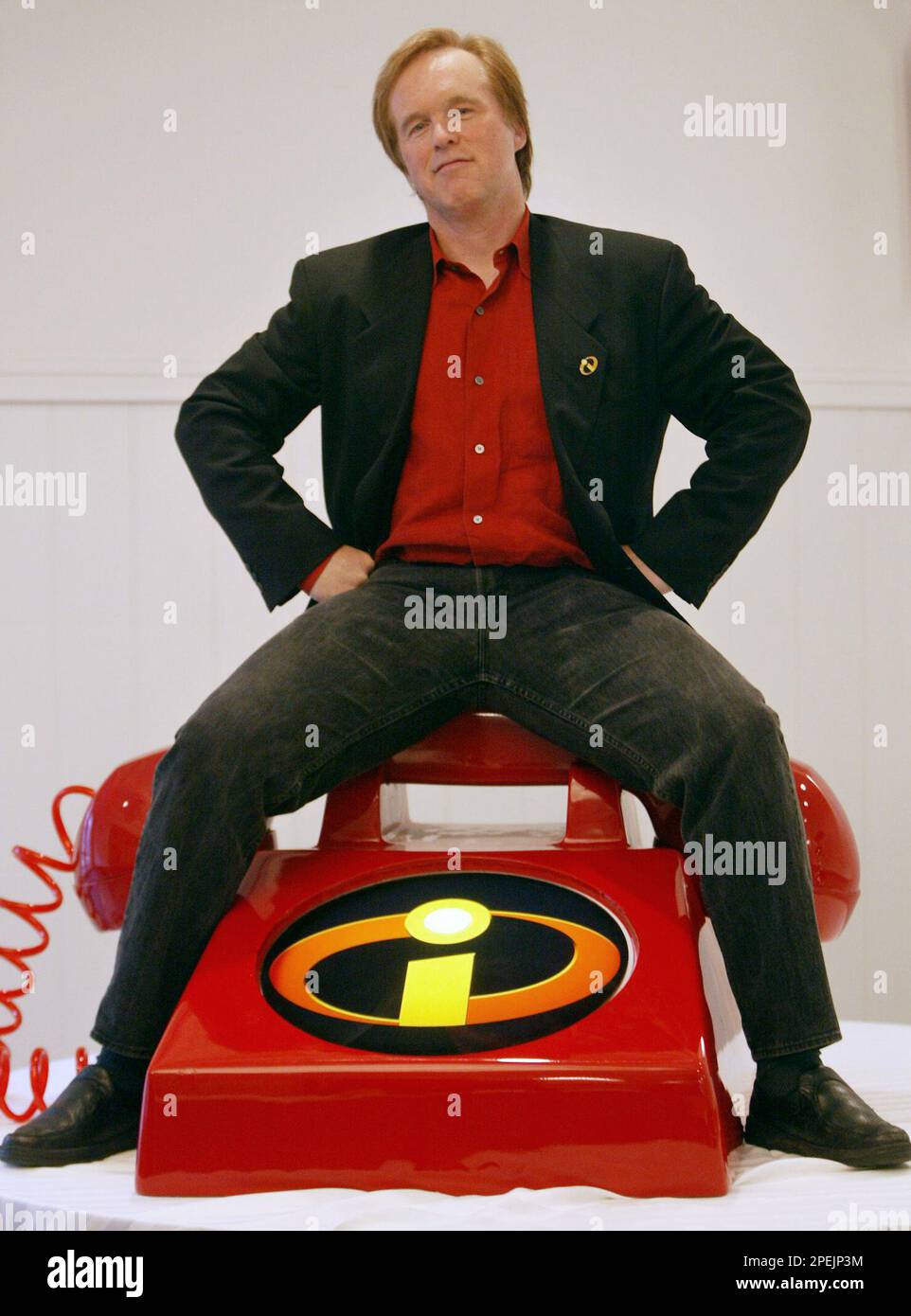 Brad Bird, creator of the latest Pixar film, "The Incredibles," poses