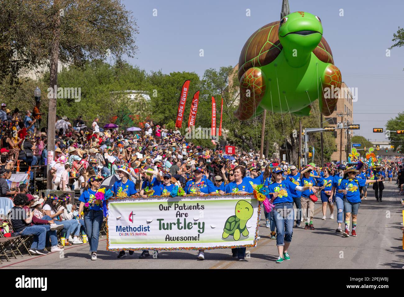 San Antonio, Texas, USA April 8, 2022 The Battle of the Flowers