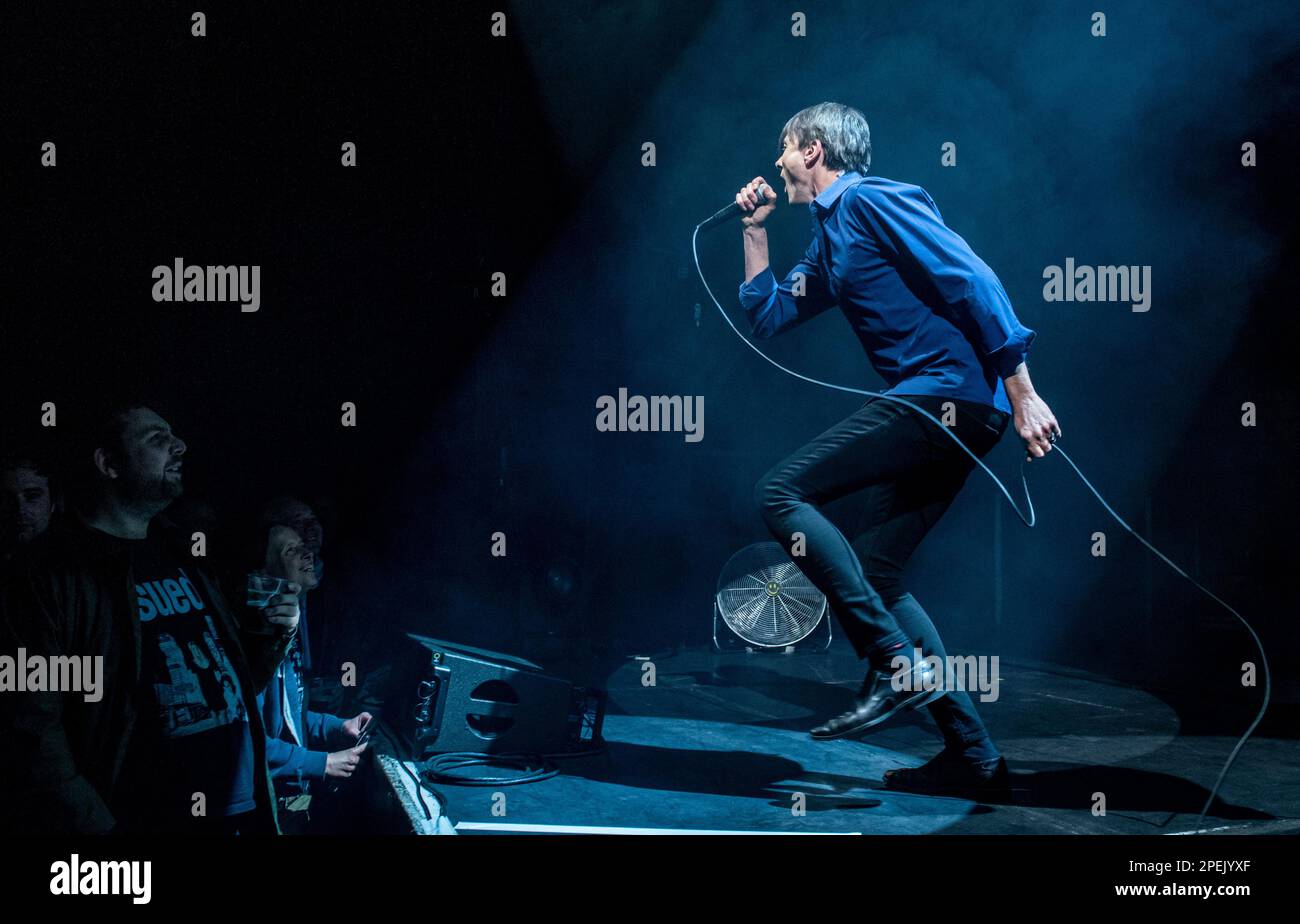York, UK. 15th Mar, 2023. Brette Anderson, frontman of Suede, playing a live gig at The Barbican in York. Picture Credit: ernesto rogata/Alamy Live News Stock Photo