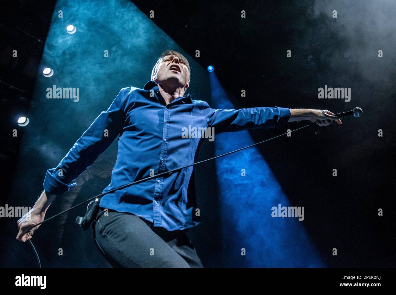 York, UK. 15th Mar, 2023. Brette Anderson, frontman of Suede, playing a live gig at The Barbican in York. Picture Credit: ernesto rogata/Alamy Live News Stock Photo