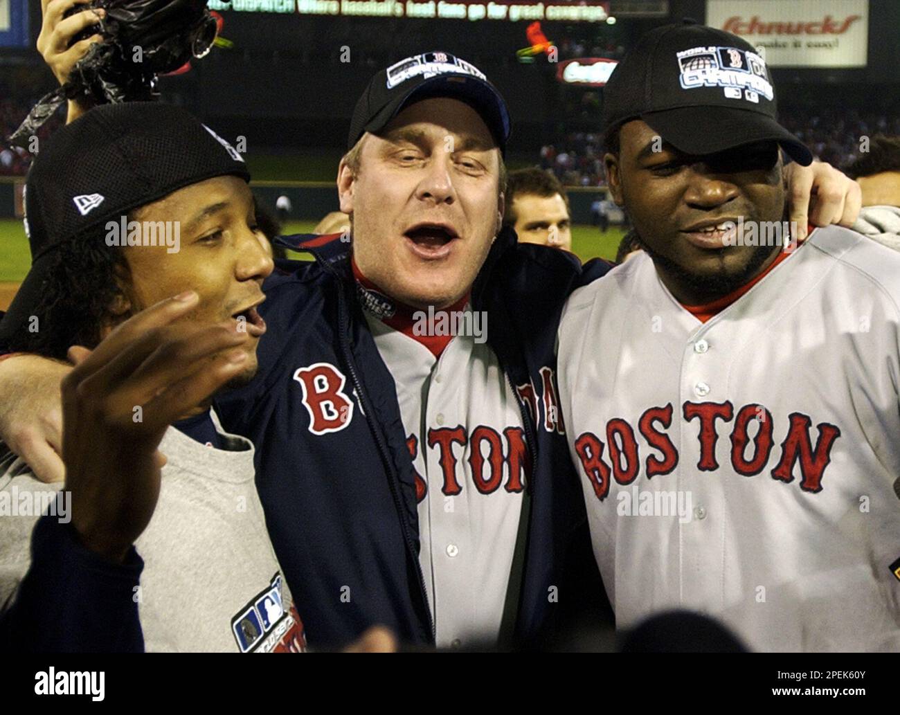 Dustin Pedroia David Ortiz Pedro Martinez Curt Schilling 