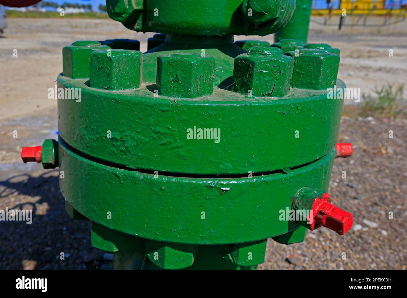 The bolts and nuts on the industrial equipment Stock Photo Alamy