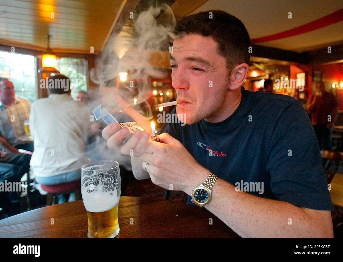 ADVANCE TO GO WITH STORY BY BETH GARDINERSmoker Nick Wheeler from