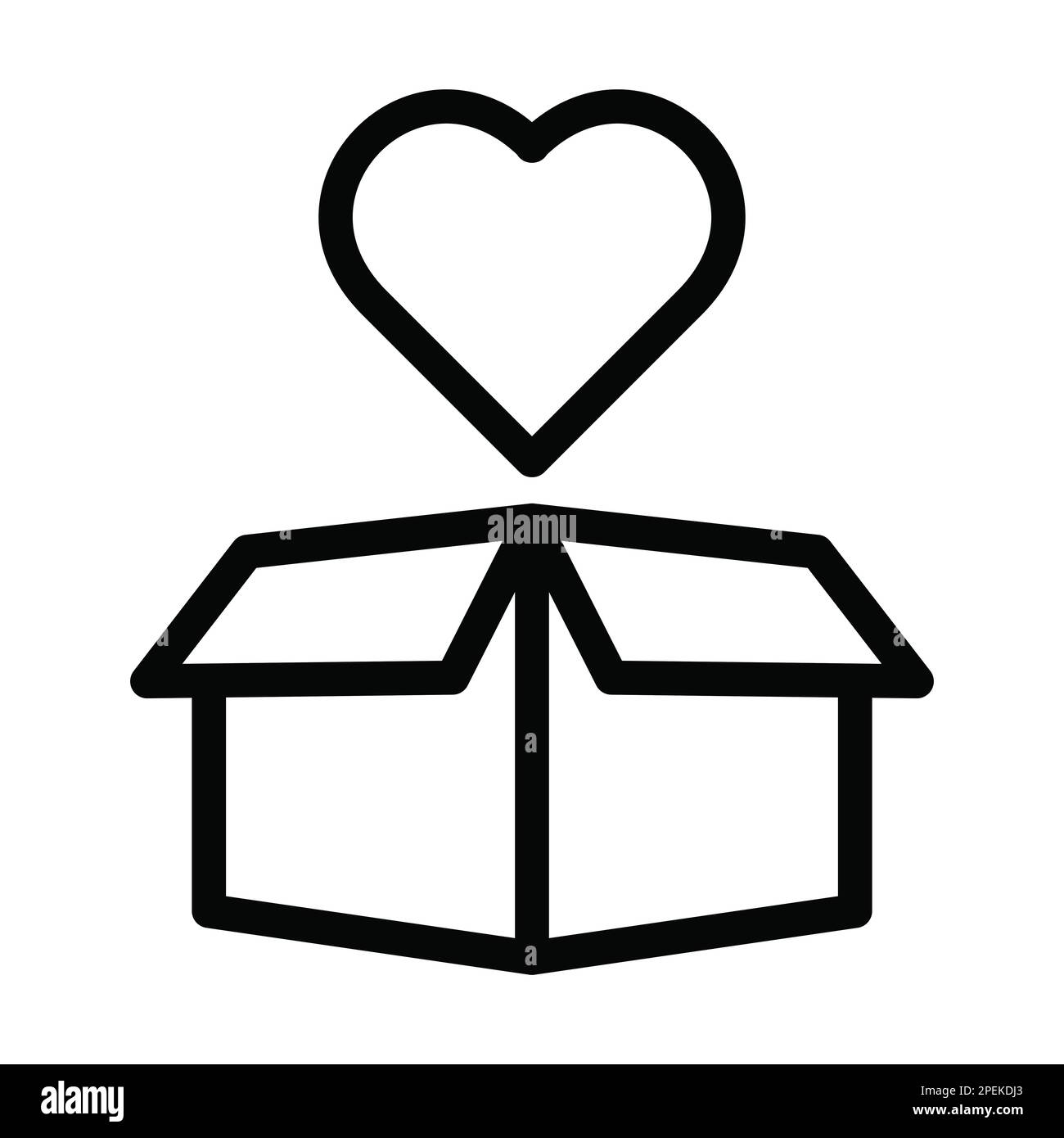 Package Vector Thick Line Icon For Personal And Commercial Use Stock ...