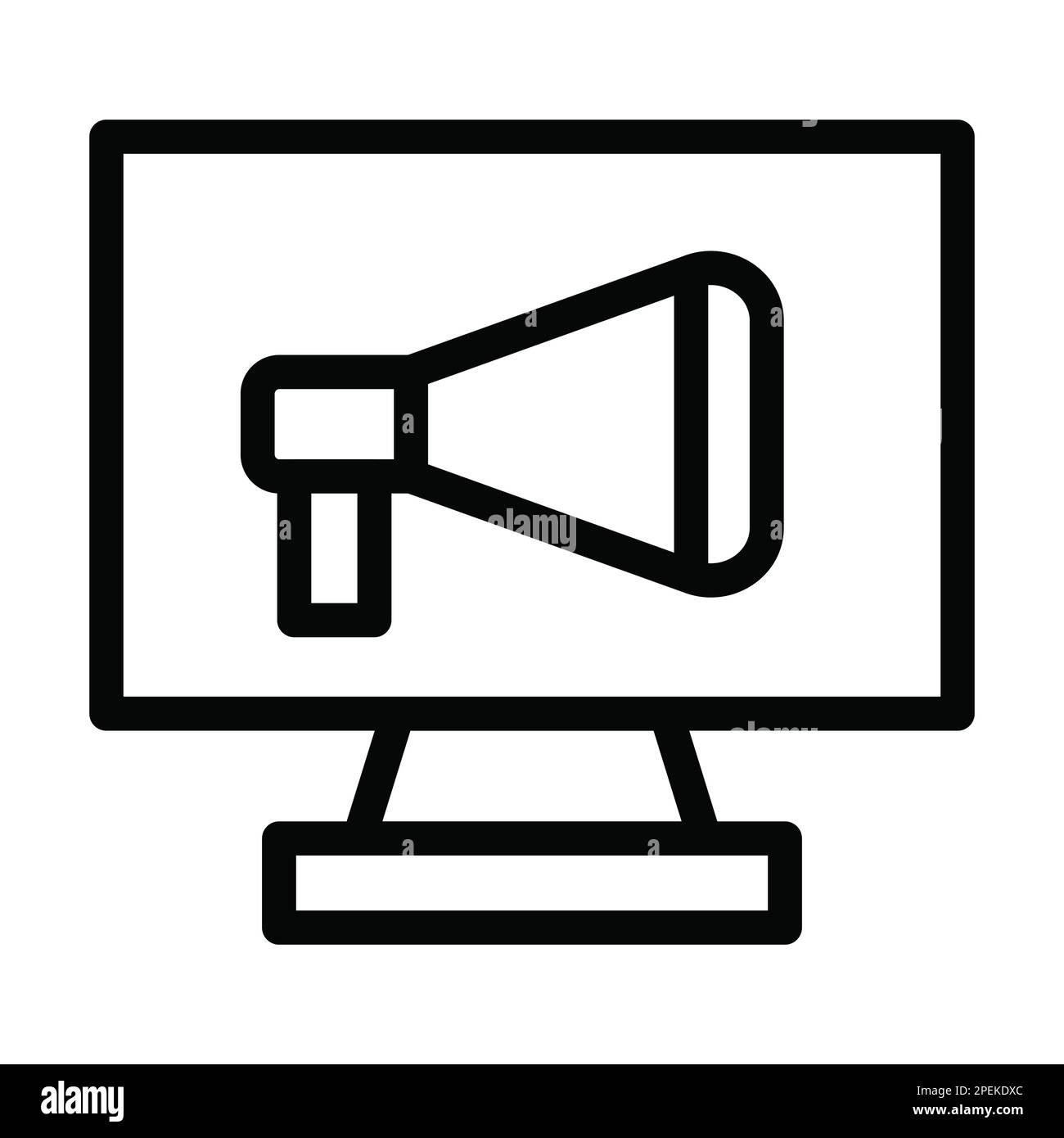 Marketing Vector Thick Line Icon For Personal And Commercial Use Stock ...