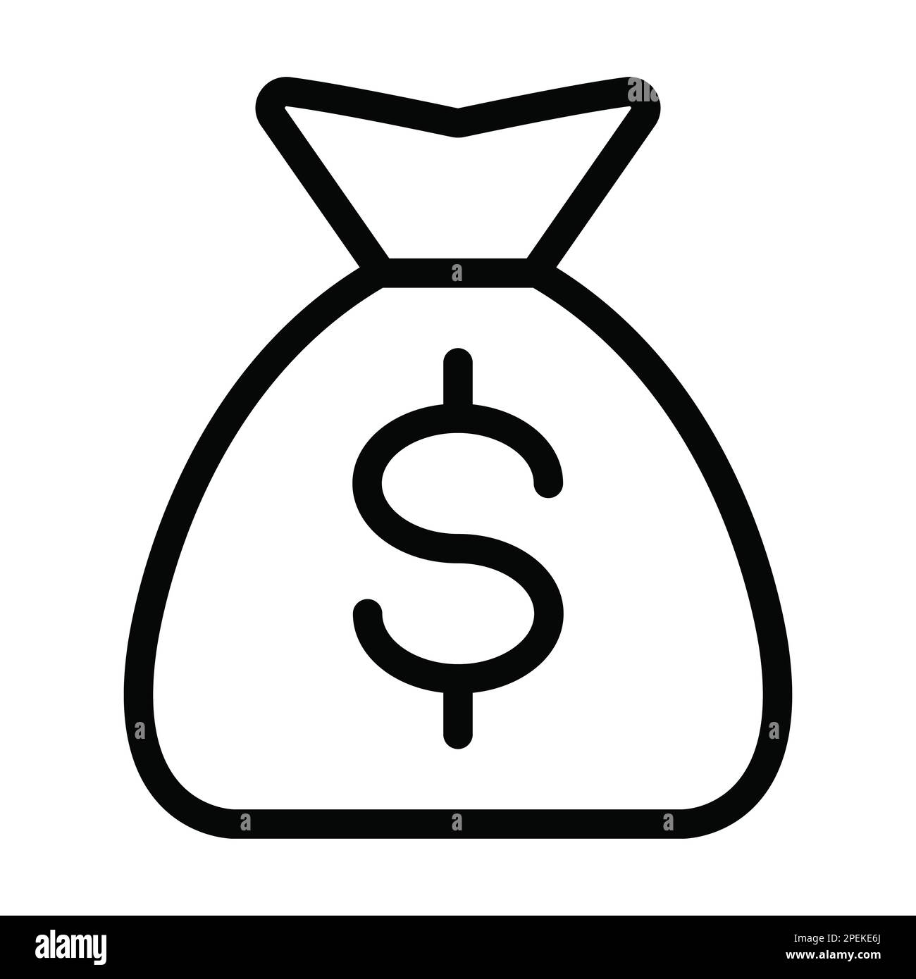 Money Vector Thick Line Icon For Personal And Commercial Use Stock ...