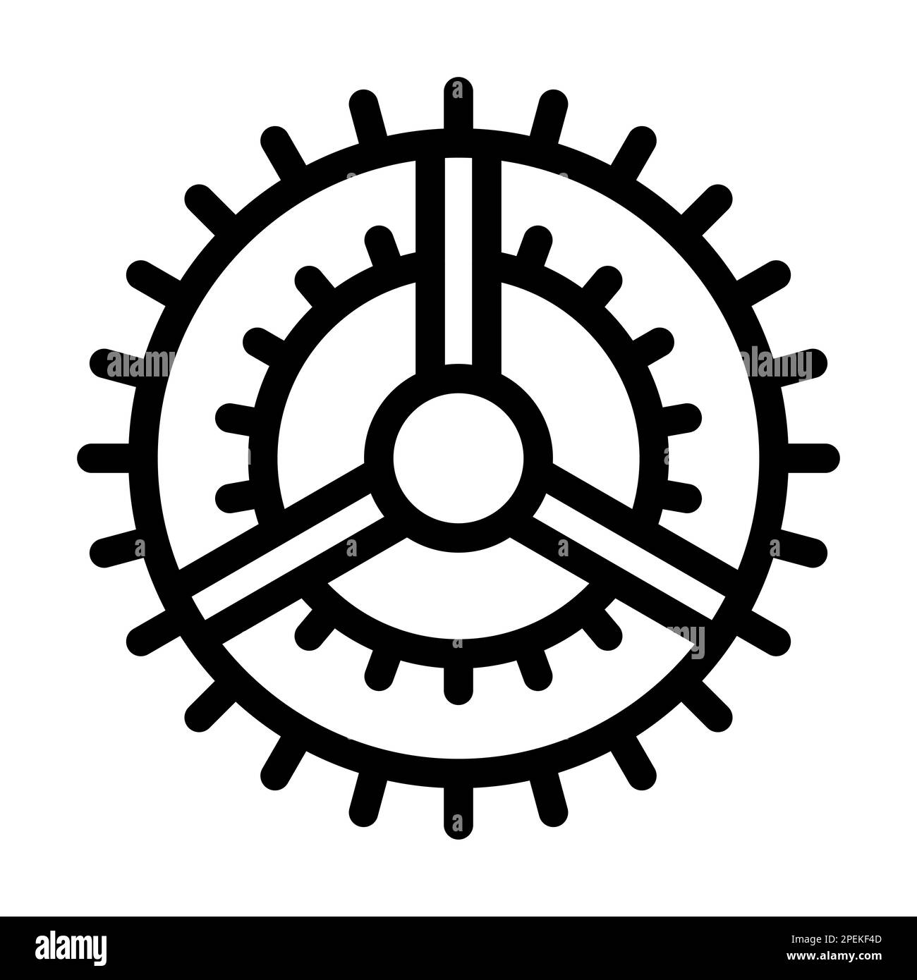 Setting Vector Thick Line Icon For Personal And Commercial Use Stock ...