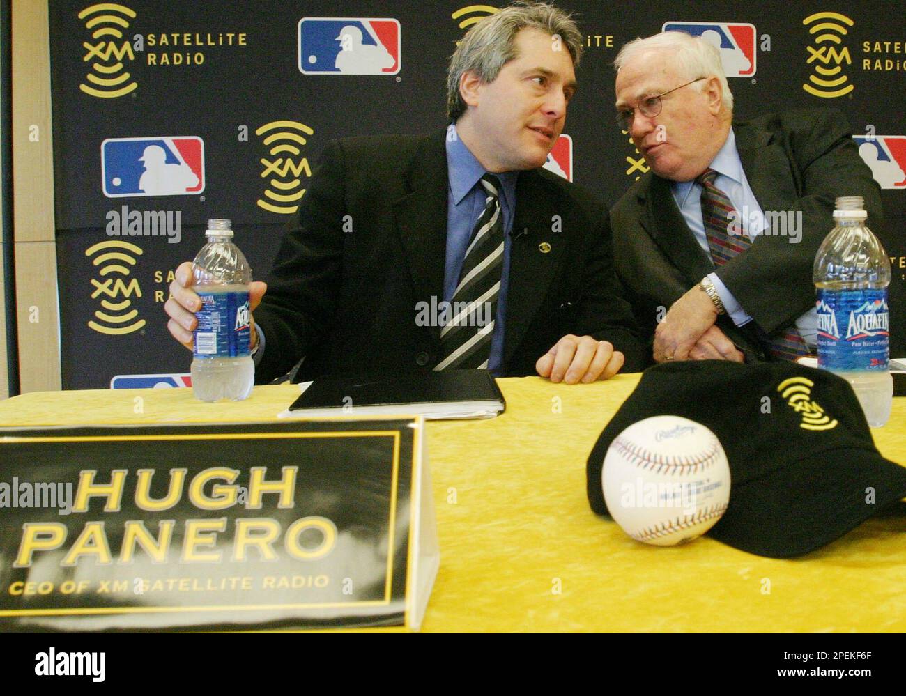 Hugh Panero, left, Chief Executive Officer of XM Satellite Radio, and