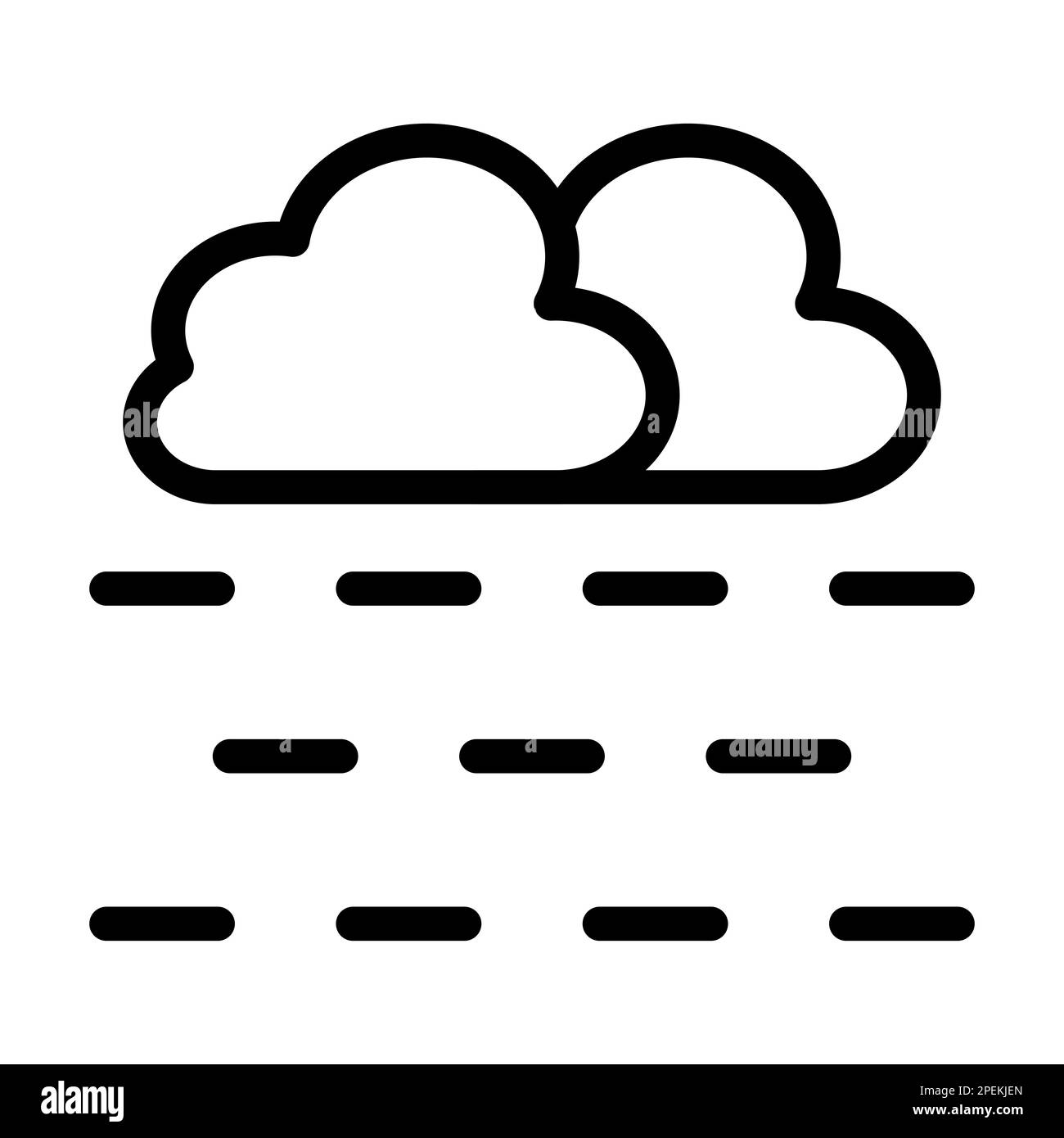 Fog Vector Thick Line Icon For Personal And Commercial Use Stock Photo ...