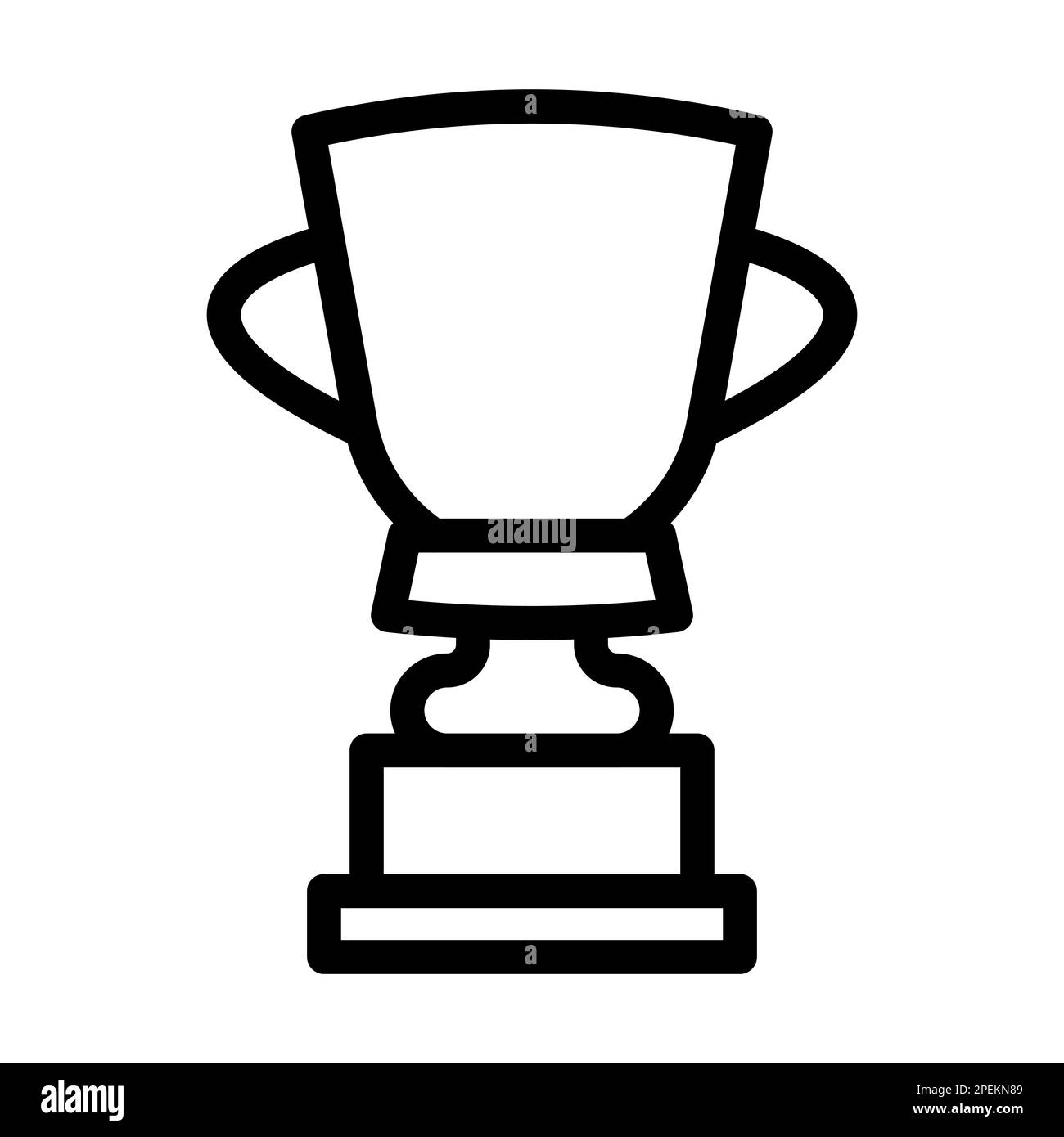 Trophy Vector Thick Line Icon For Personal And Commercial Use Stock ...