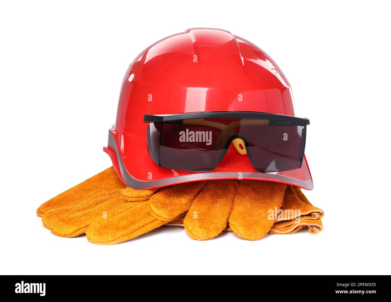 Different personal protective equipment on white background Stock Photo ...