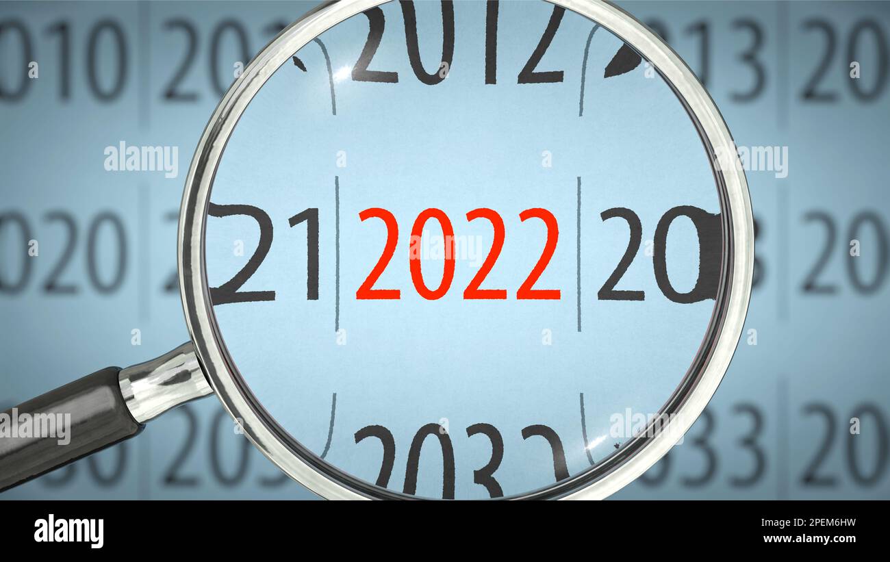Year in review 2022 Stock Photo