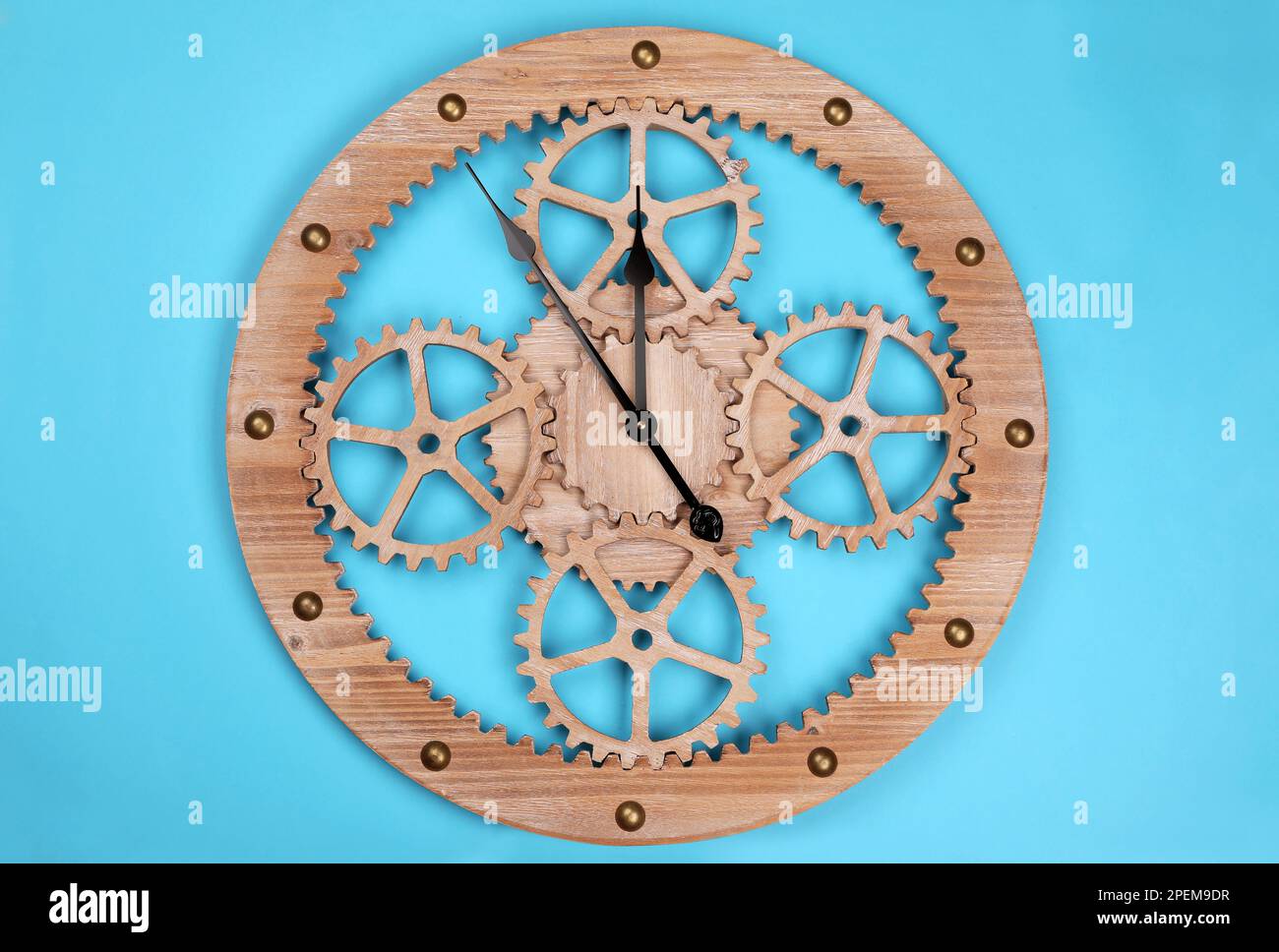 Simple Clock Gears Drawing Gear Glyph Icon Illustration With Clock.