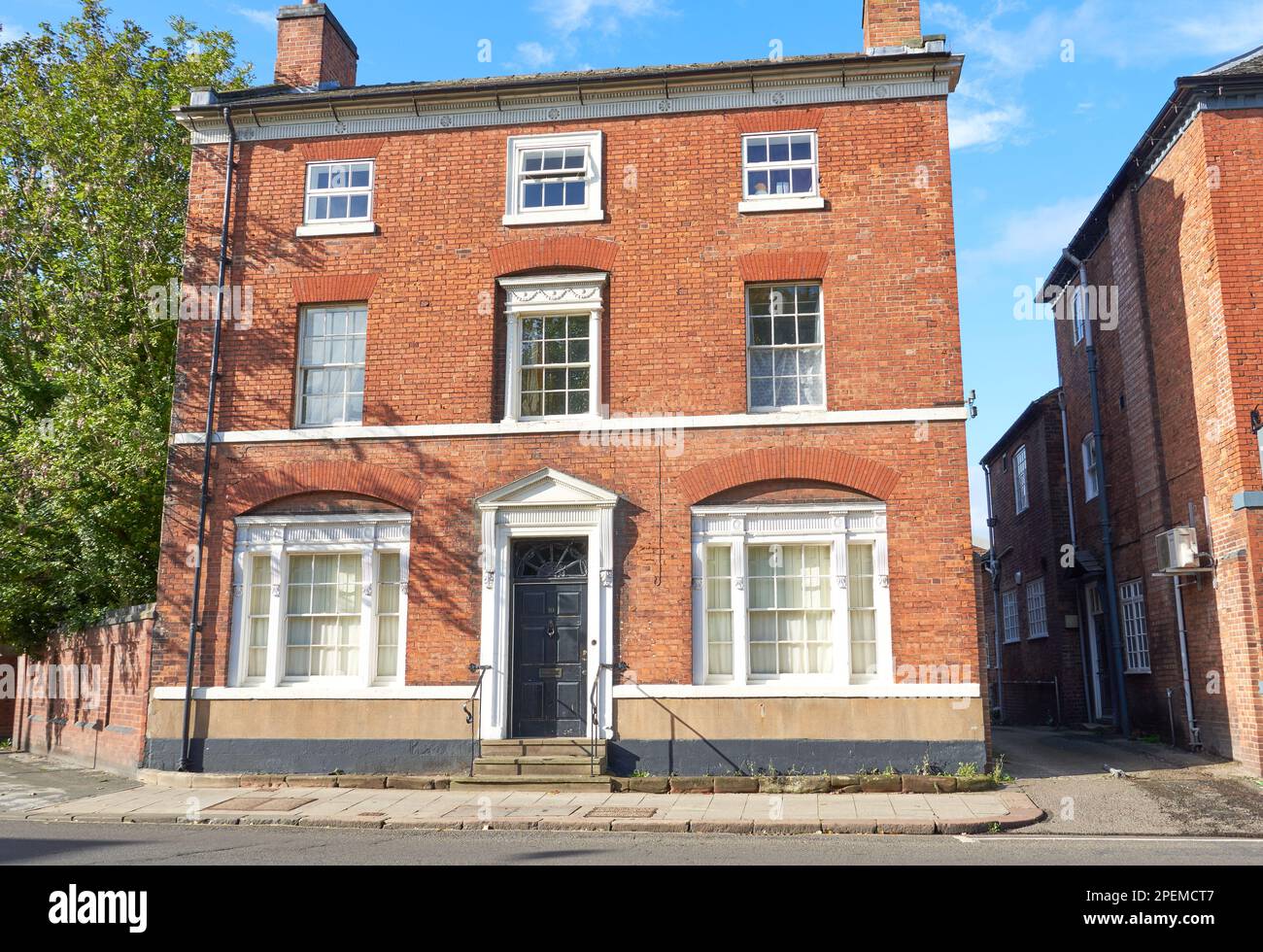Old town buildings in Burton on Trent, UK Stock Photo Alamy